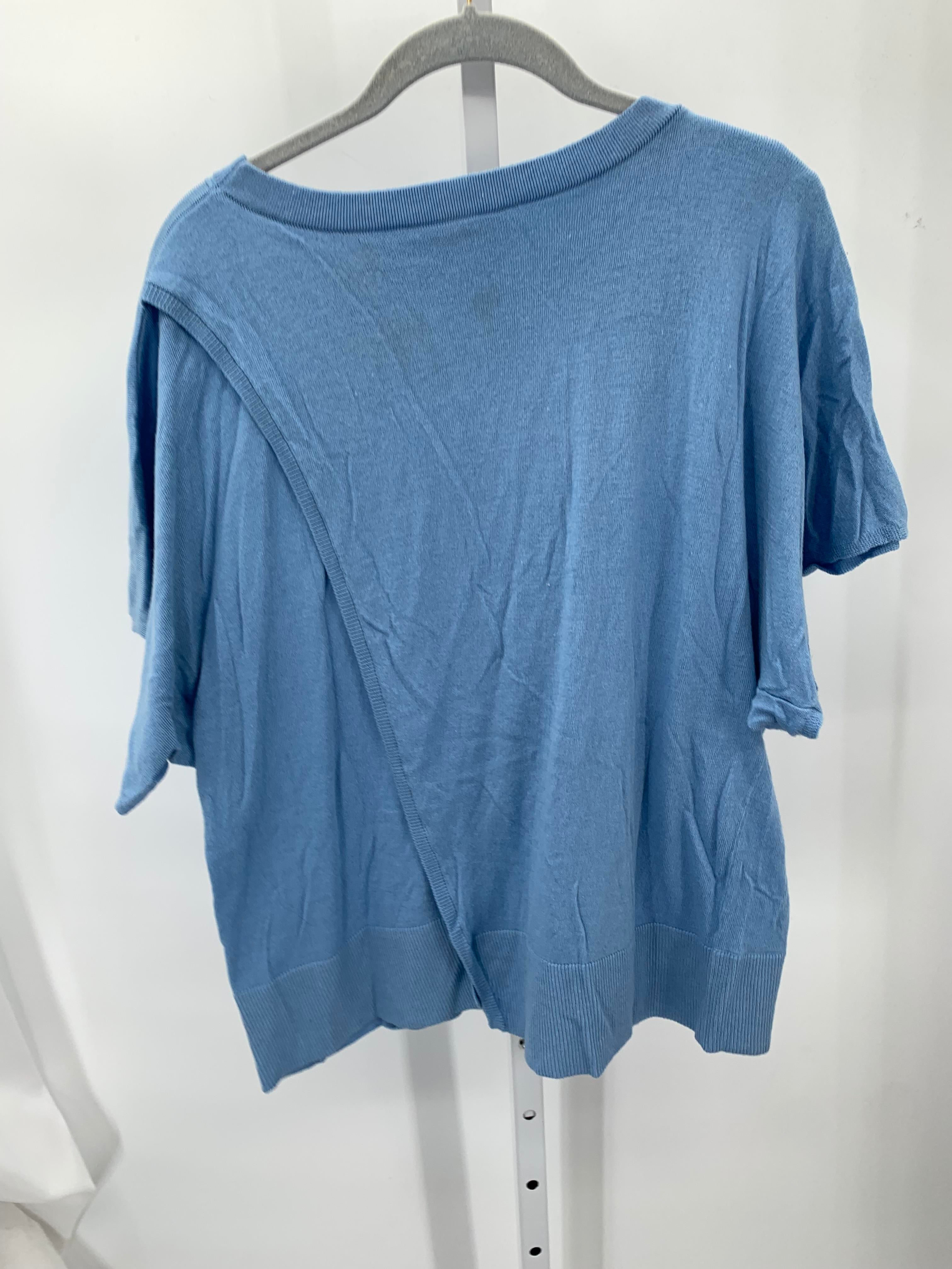 Halston Size Medium Misses Short Slv Sweater