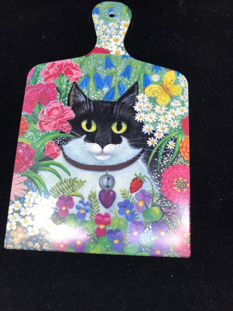 MELAMINE CAT PRINT CUTTING BOARD.
