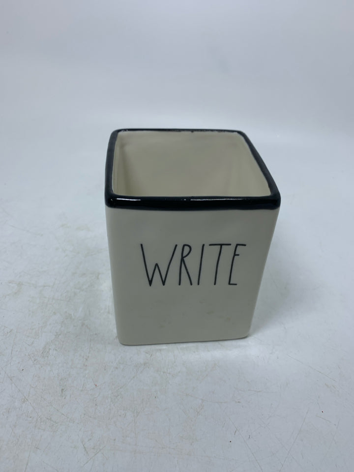 WRITE SQUARE PENCIL CUP.