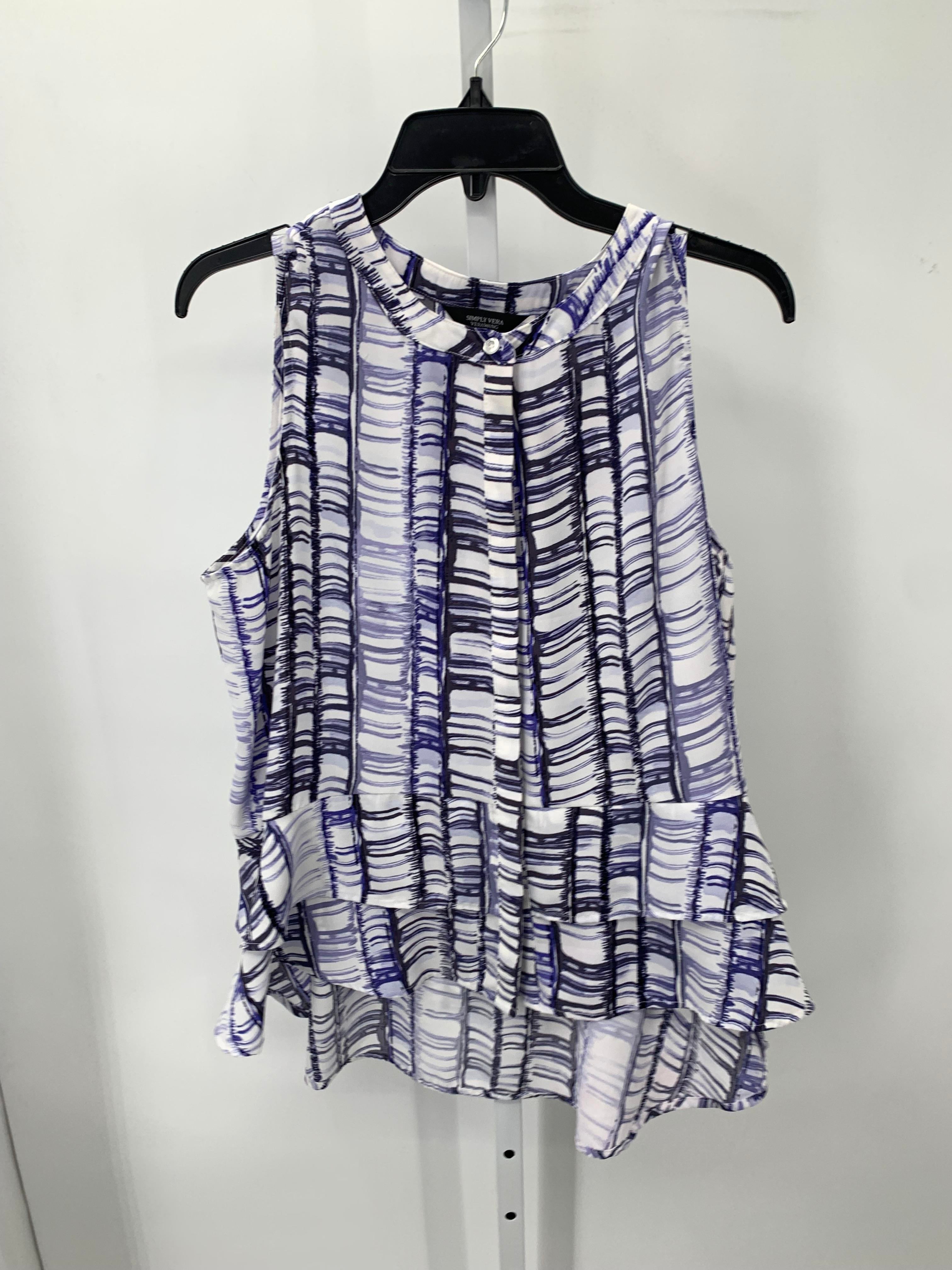 Vera Wang Size Large Misses Sleeveless Shirt