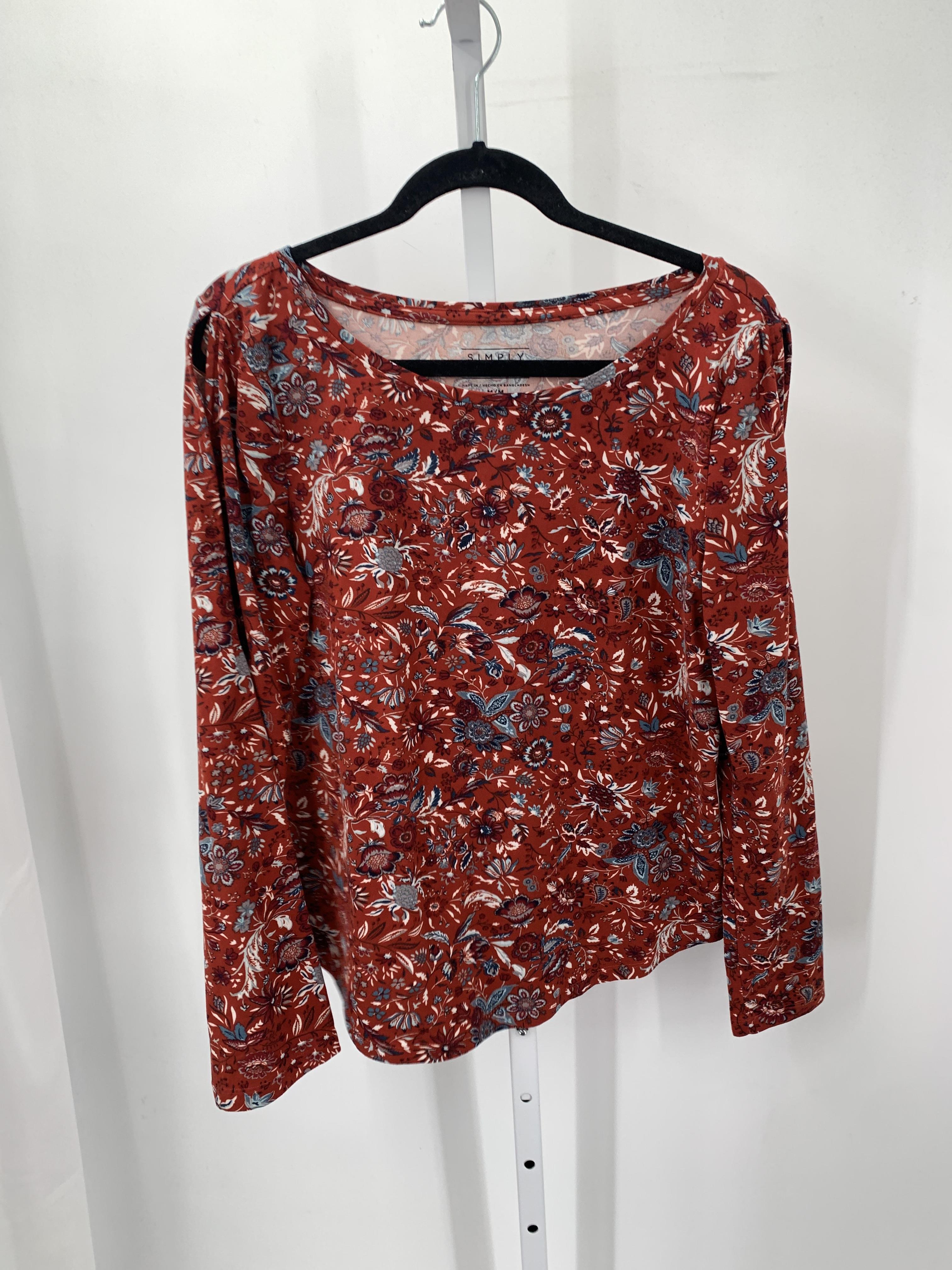 Simply Styled Size Medium Misses Long Sleeve Shirt