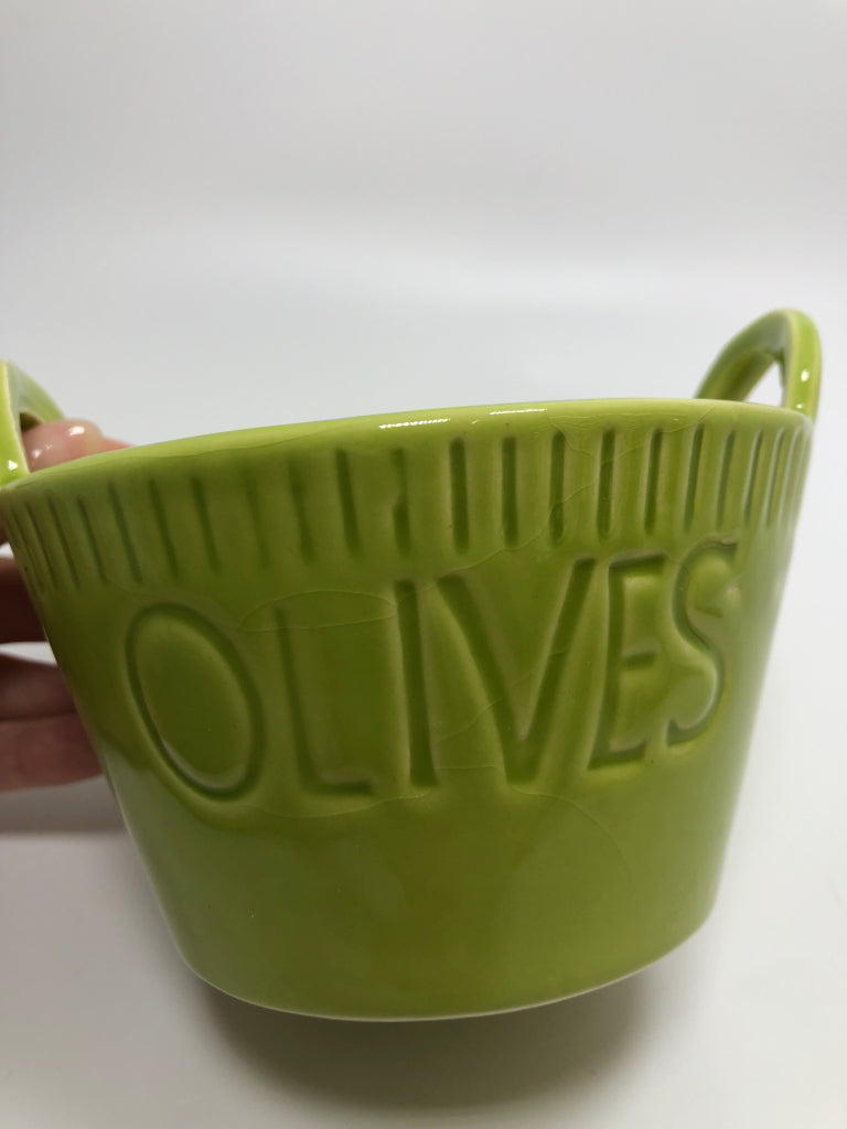 "OLIVE" GREEN BOWL.