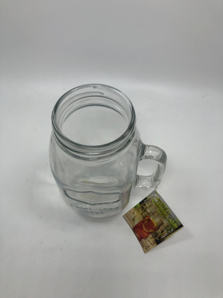 NWT YORKSHIRE MASON JAR MUG 320Z.