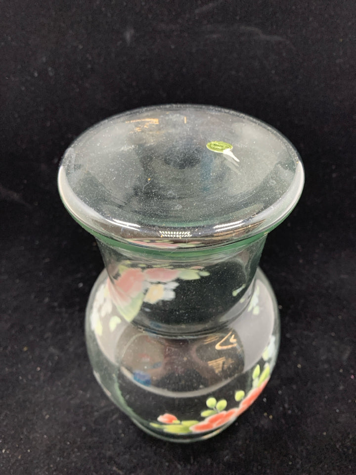 FLORAL PILLAR CANDLE HOLDER.