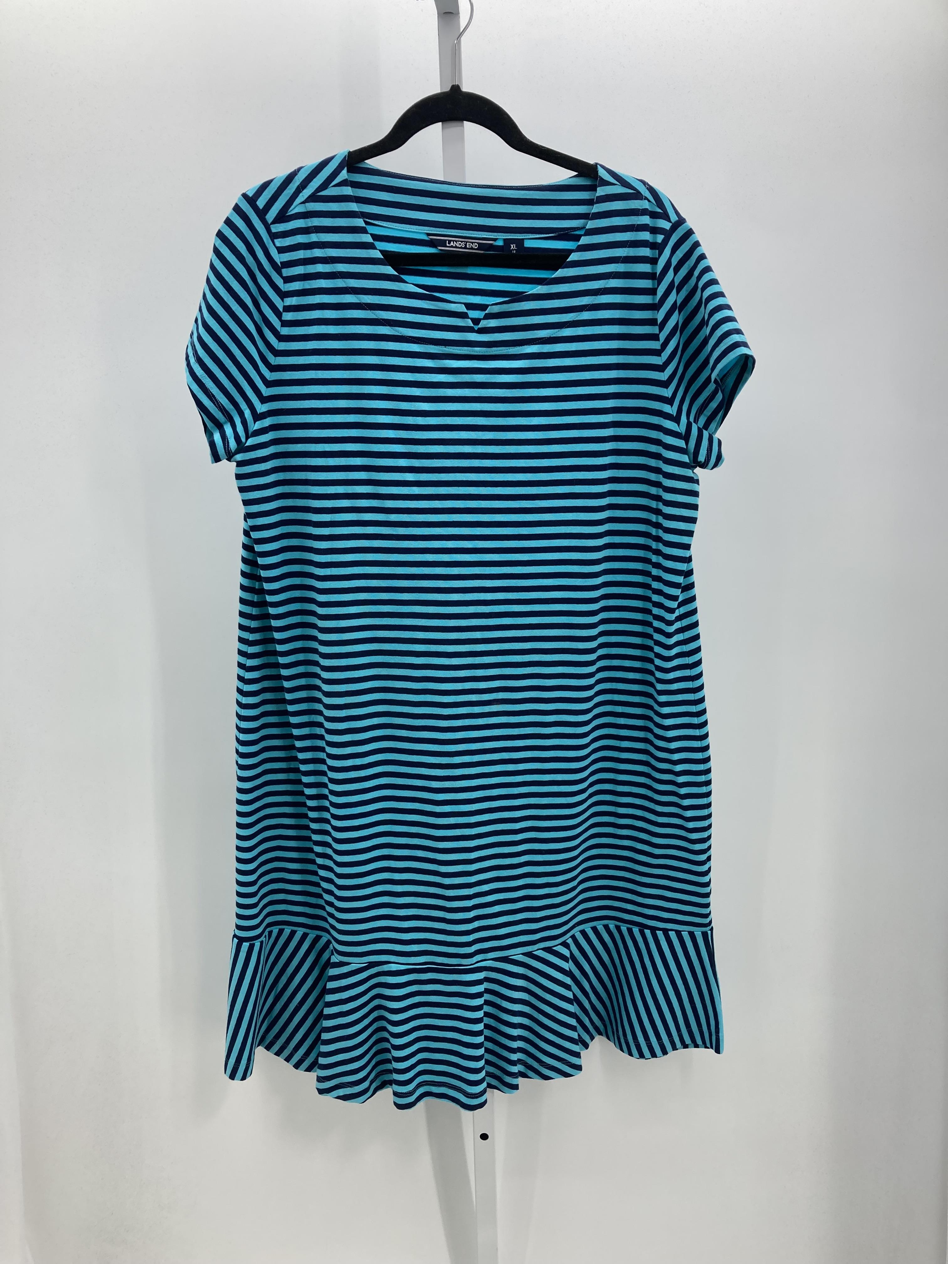 Lands End Size Extra Large Misses Short Sleeve Dress