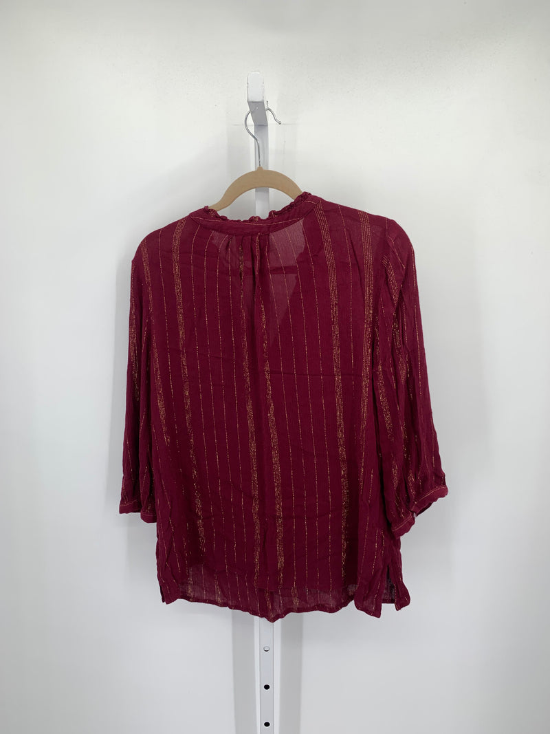 Liz Claiborne Size Large Misses 3/4 Sleeve Shirt