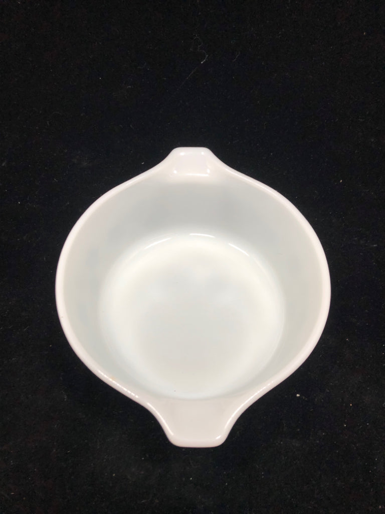 WHITE SPRING BLOSSOM PYREX DISH.