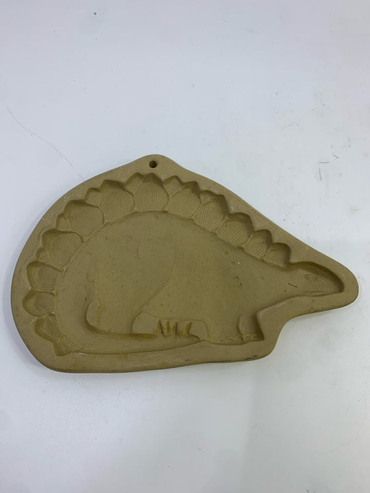 BROWN BAG CERAMIC TRICERATOPS COOKIE MOLD.