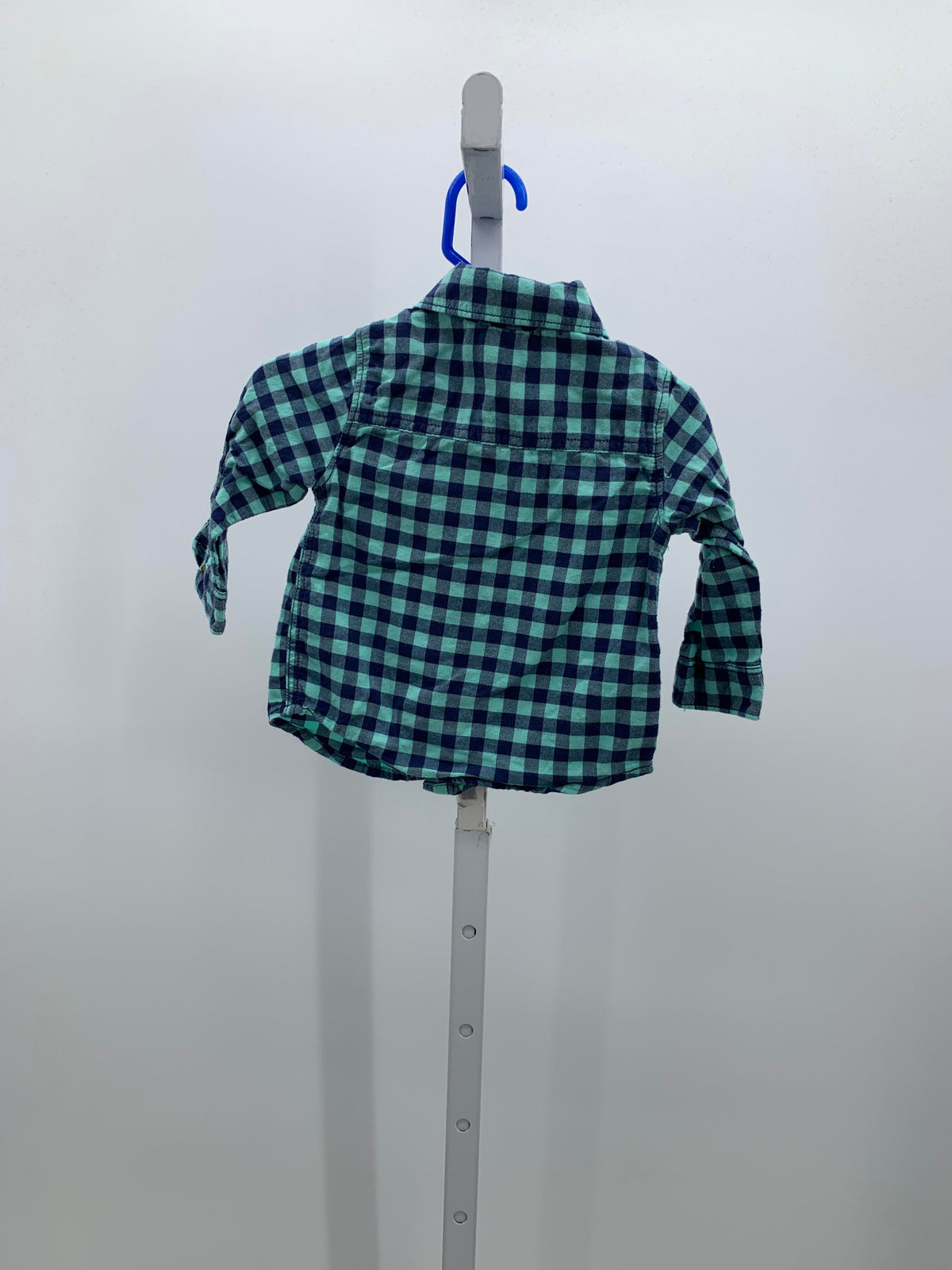 PLAID BTN DOWN