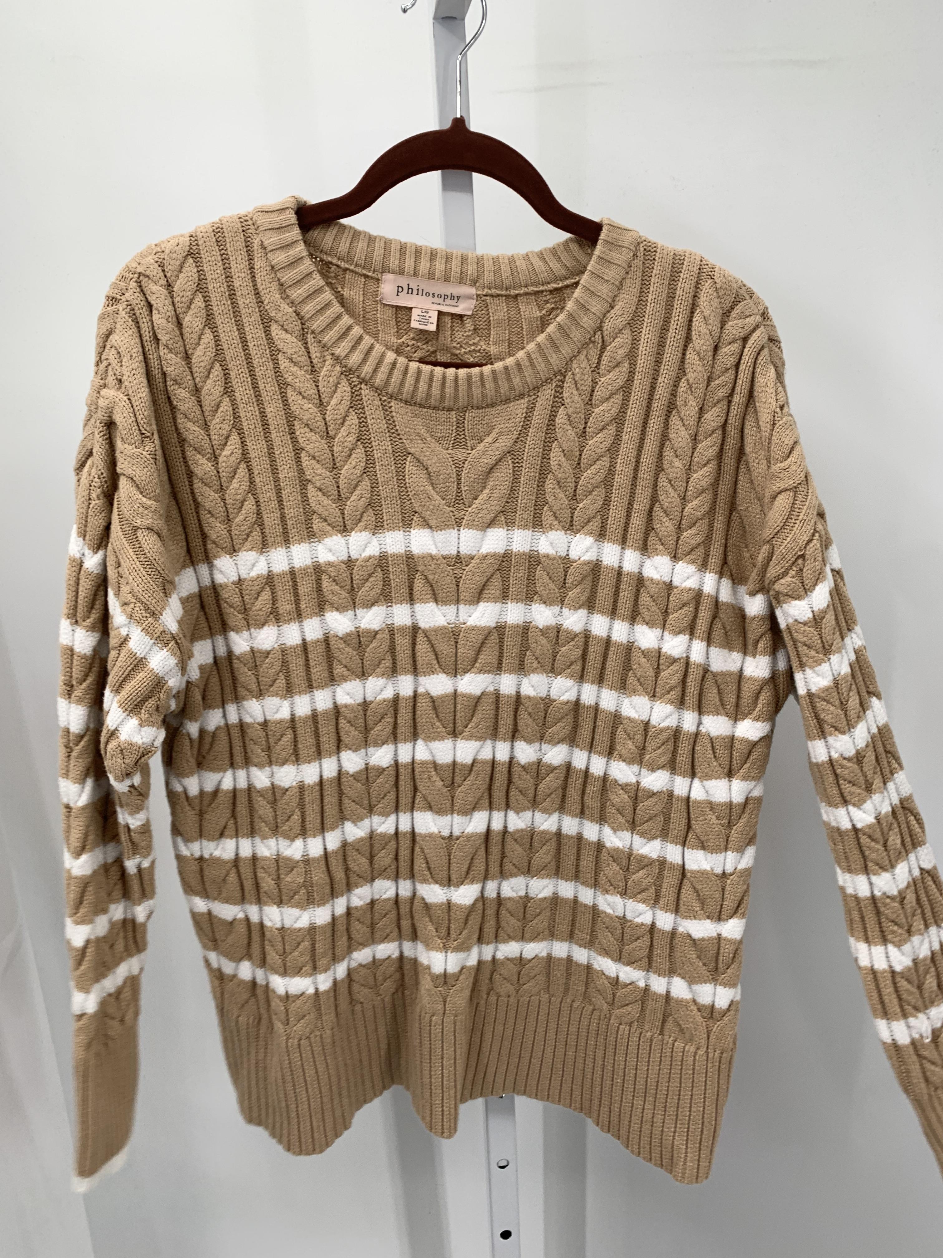 philosophy Size Large Misses Long Slv Sweater