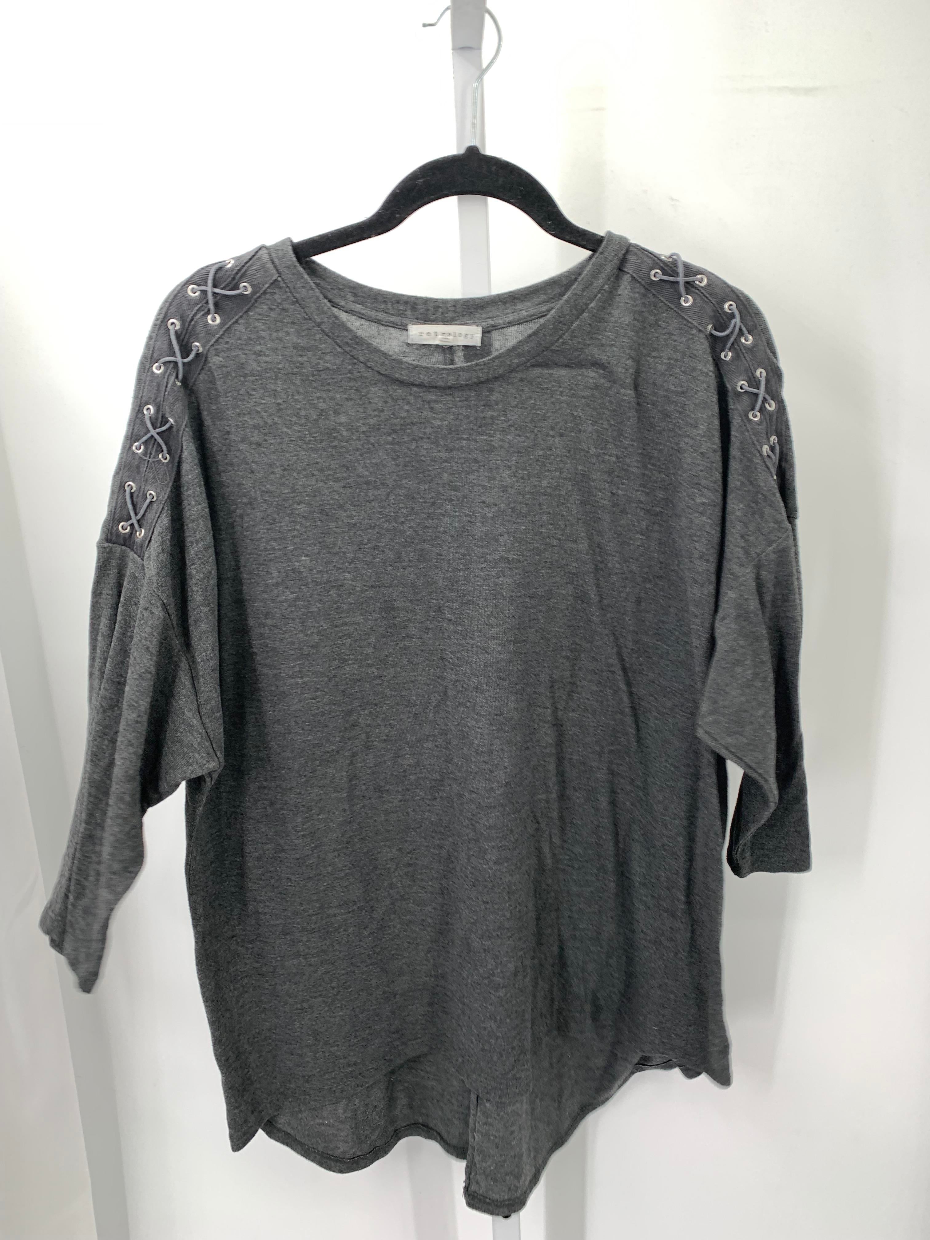Size 2X Womens 3/4 Sleeve Shirt