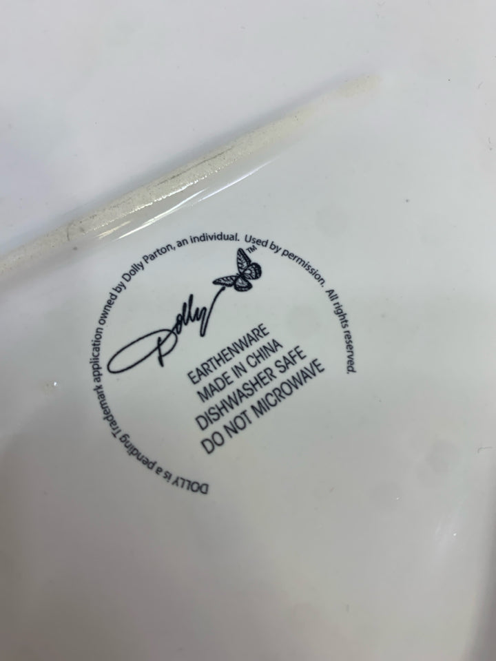 GUITAR SHAPED DOLLY PARTON PLATE.