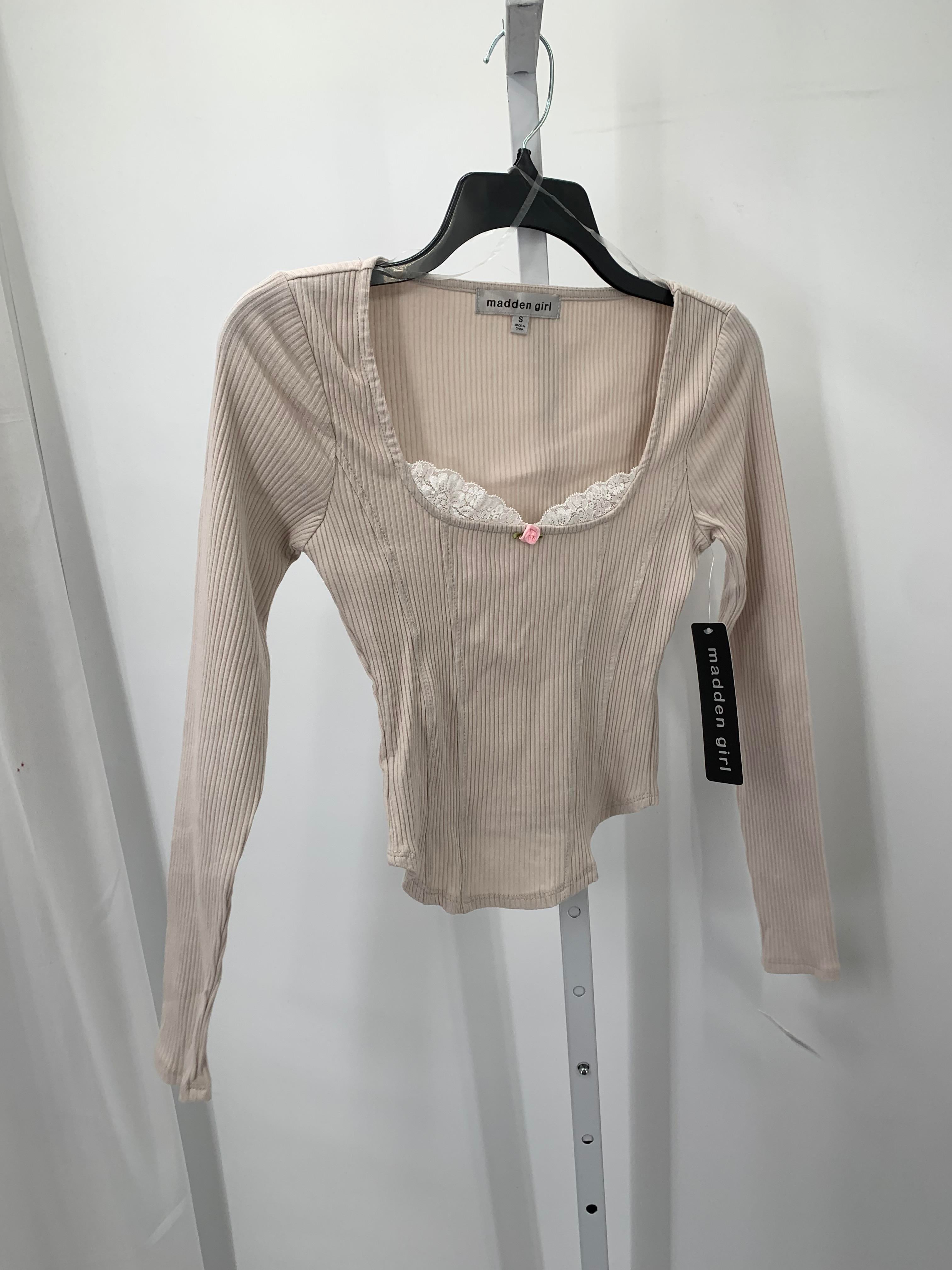 Madden Girl Size Small Juniors Long Sleeve Shirt