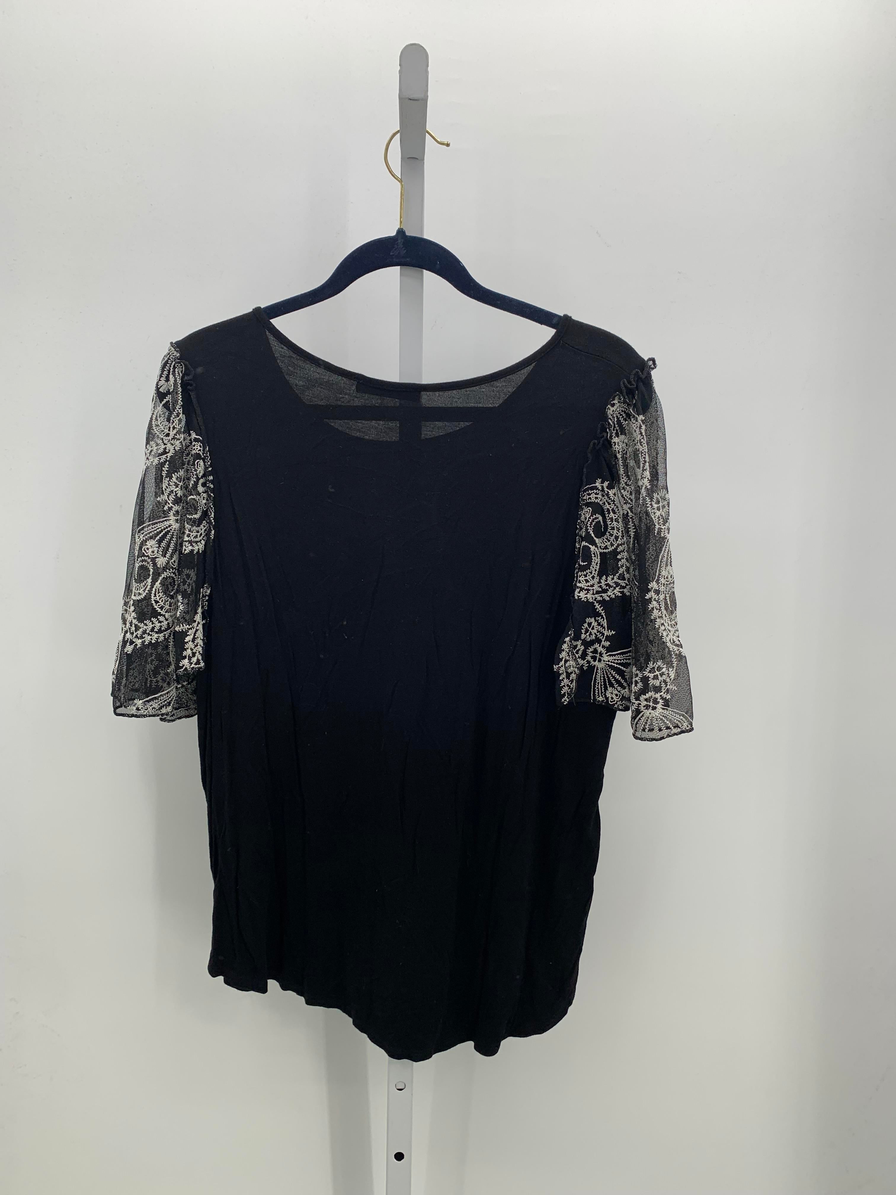 Kim & Cami Size 1X Womens Short Sleeve Shirt