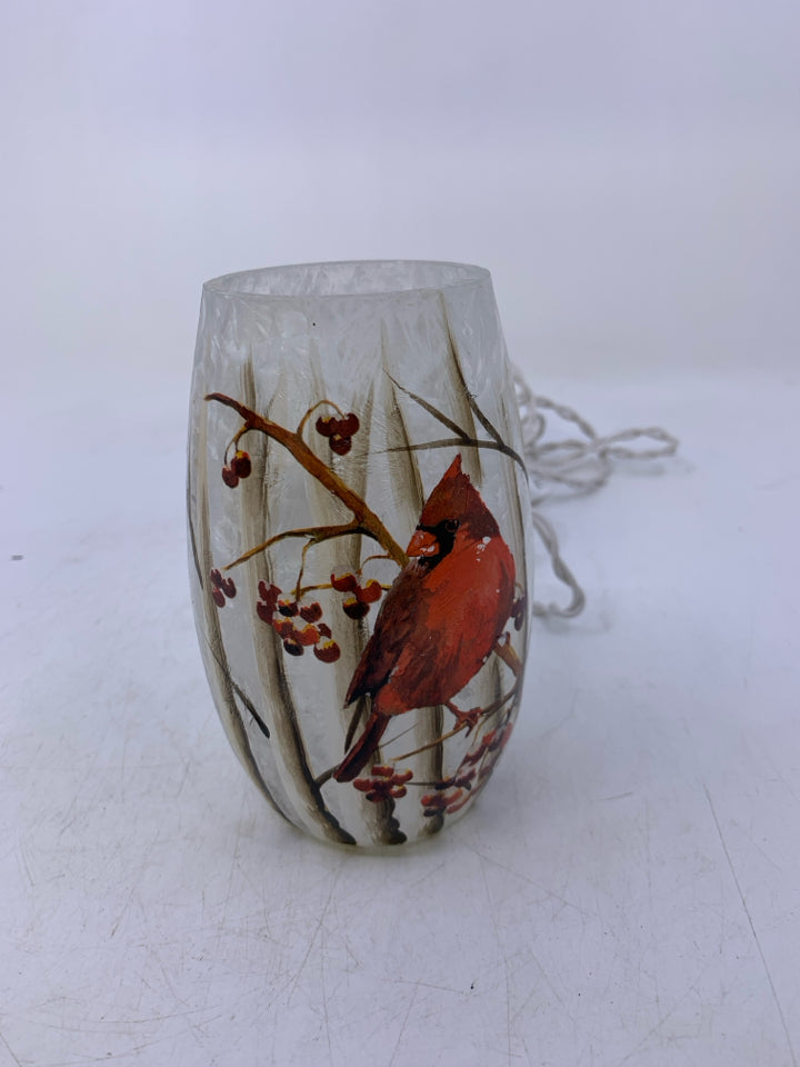 CARDINAL FROSTED GLASS LAMP