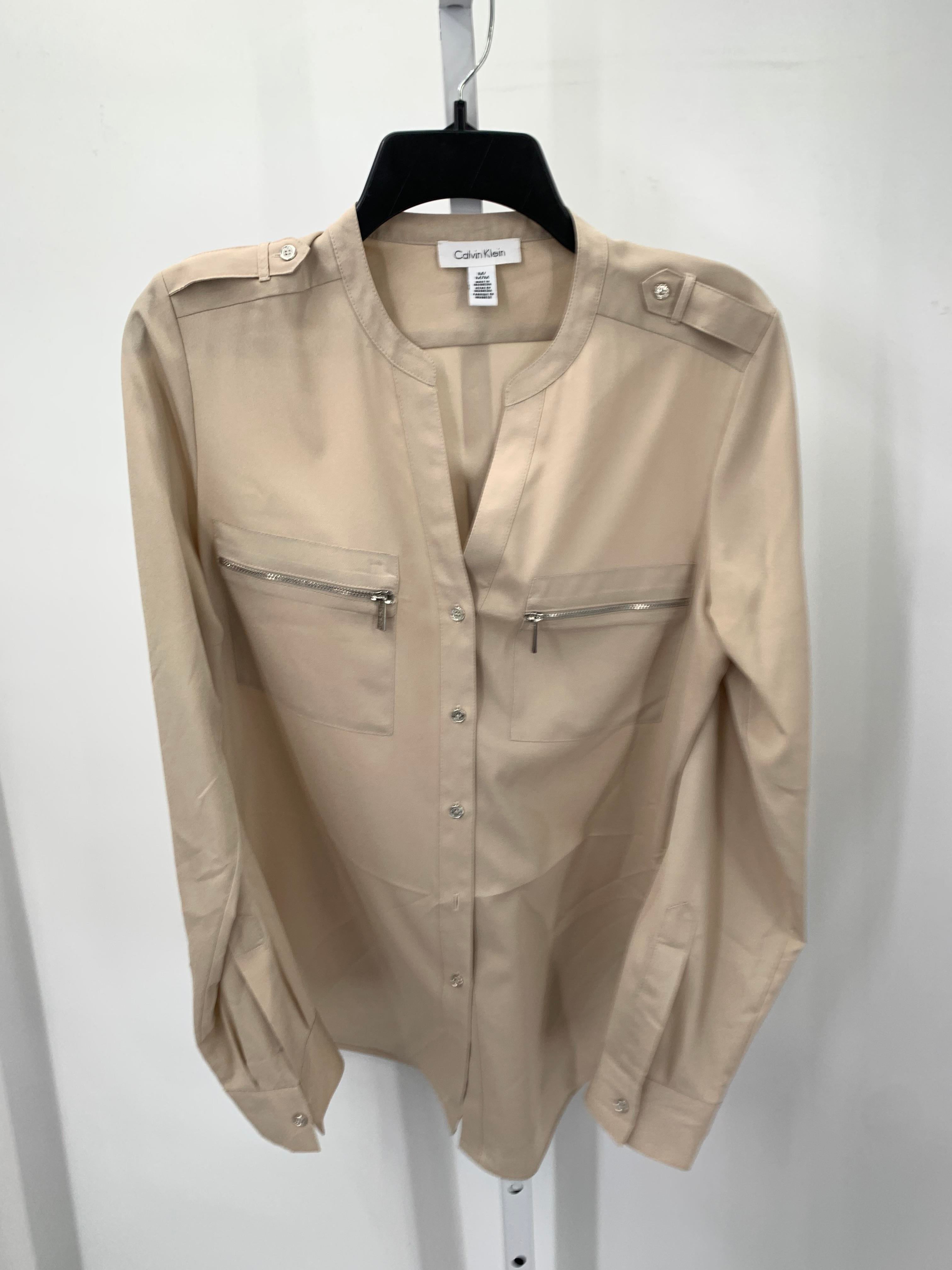 Calvin Klein Size Medium Misses Long Sleeve Shirt