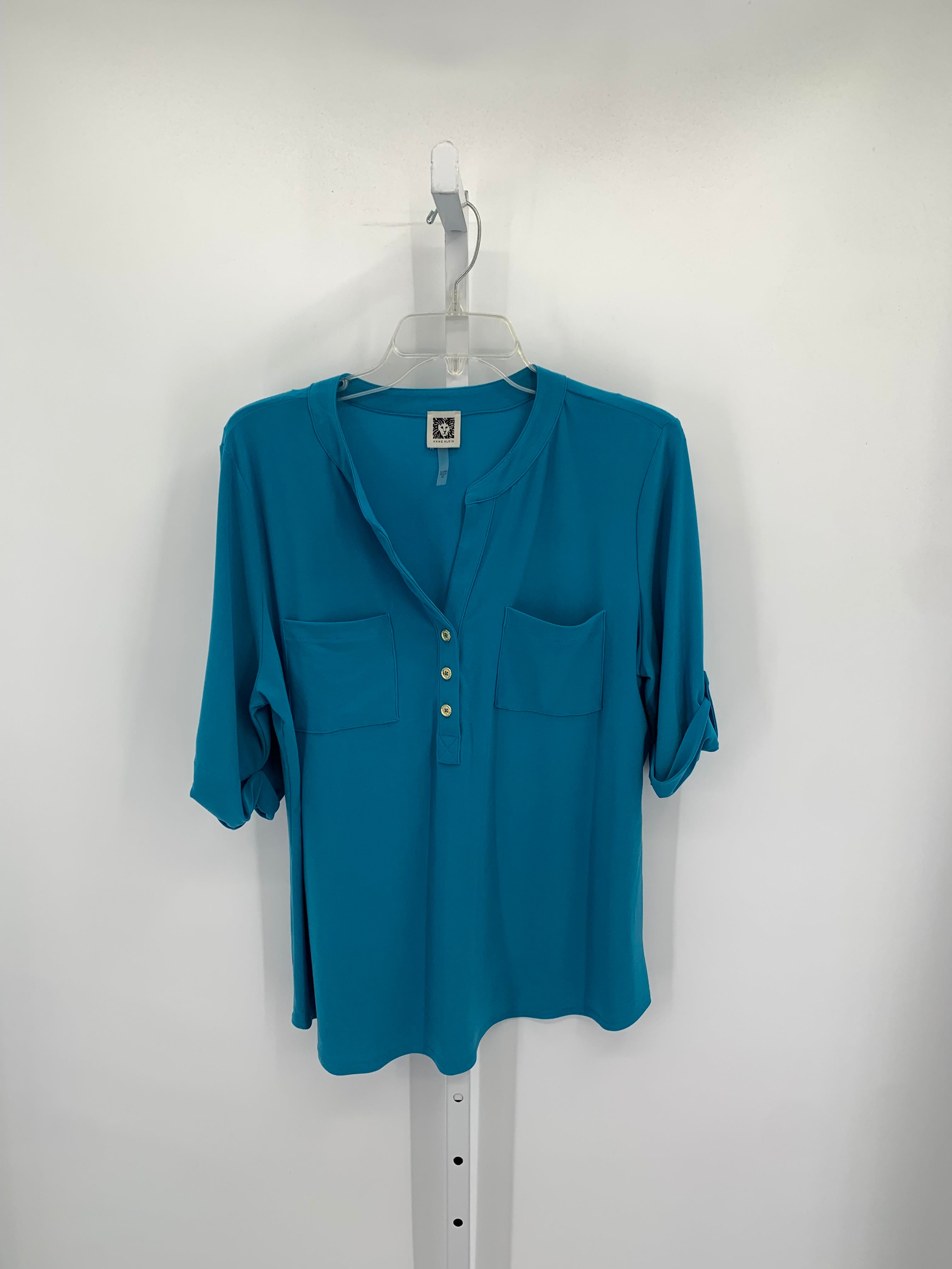 Anne Carson Size Extra Large Misses Short Sleeve Shirt