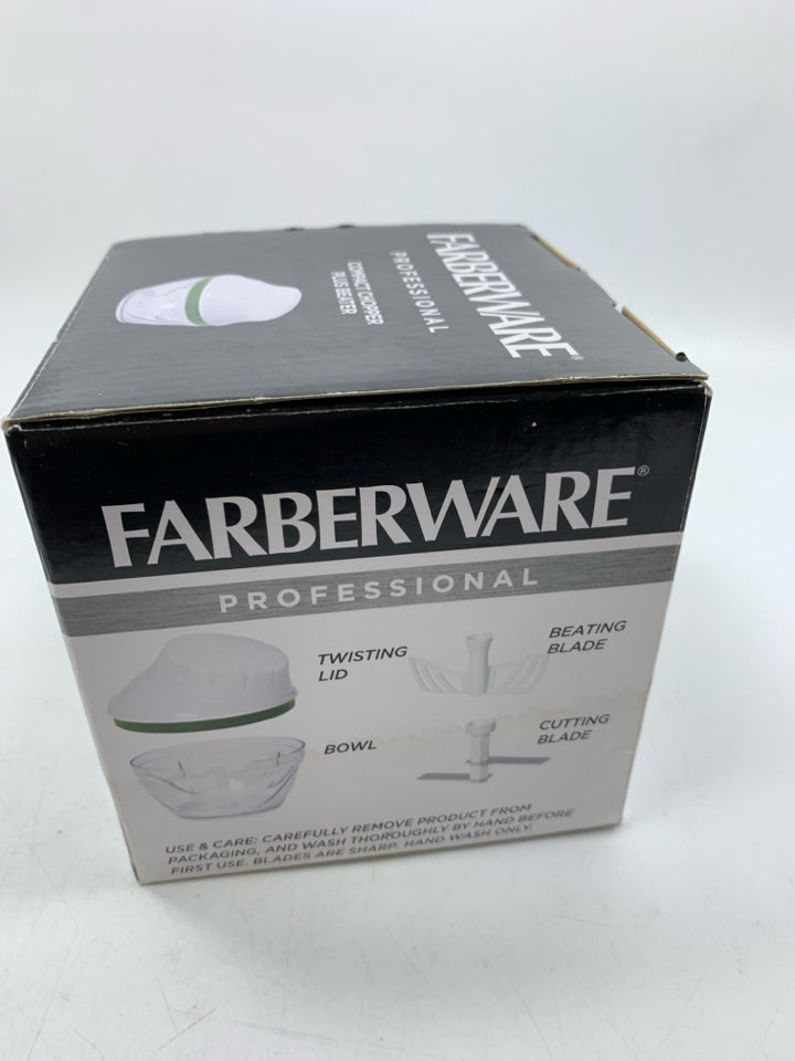 NIB COMPACT CHOPPER PLUS EGG BEATER.