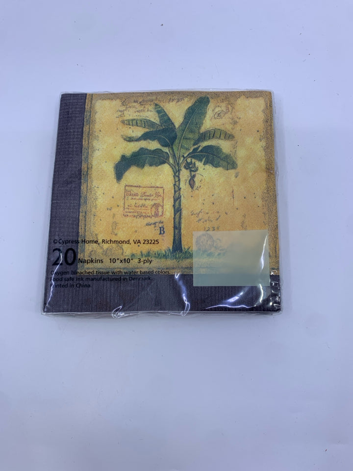 NIP PALM TREE NAPKINS.