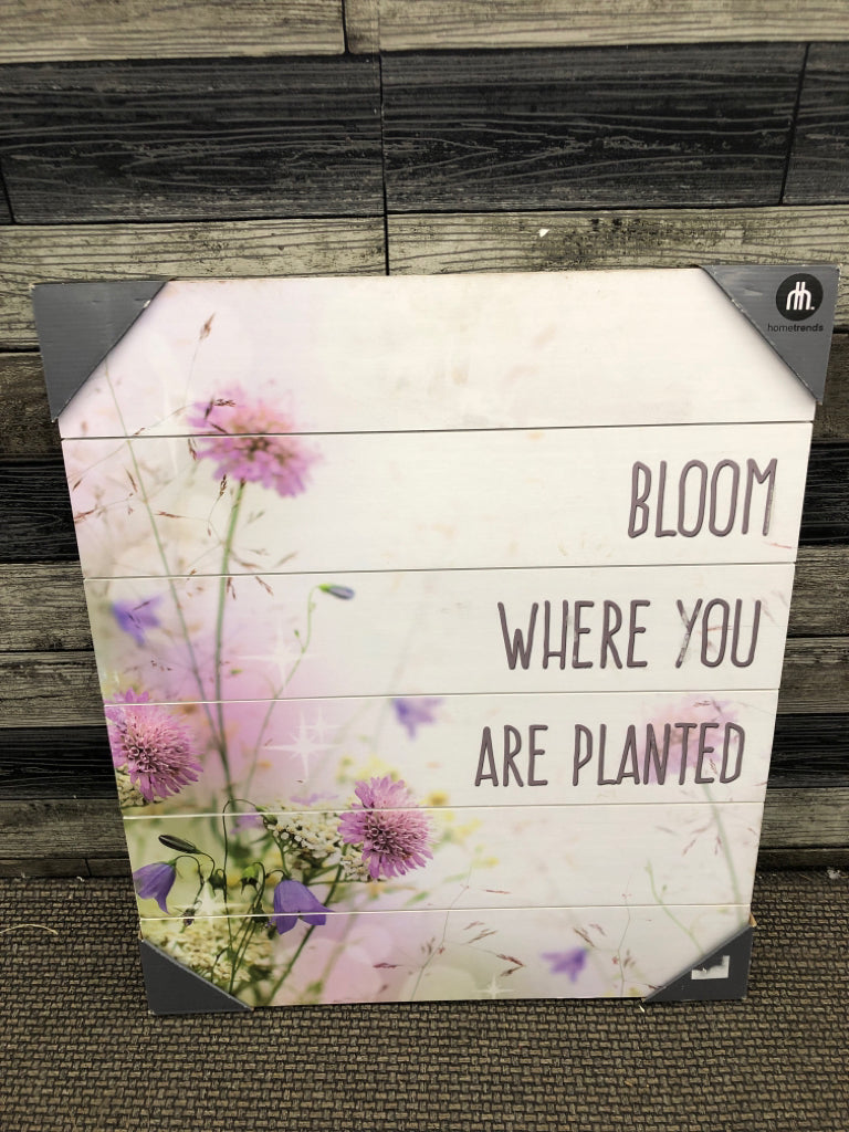NEW BLOOM FLORAL WALL HANGING.