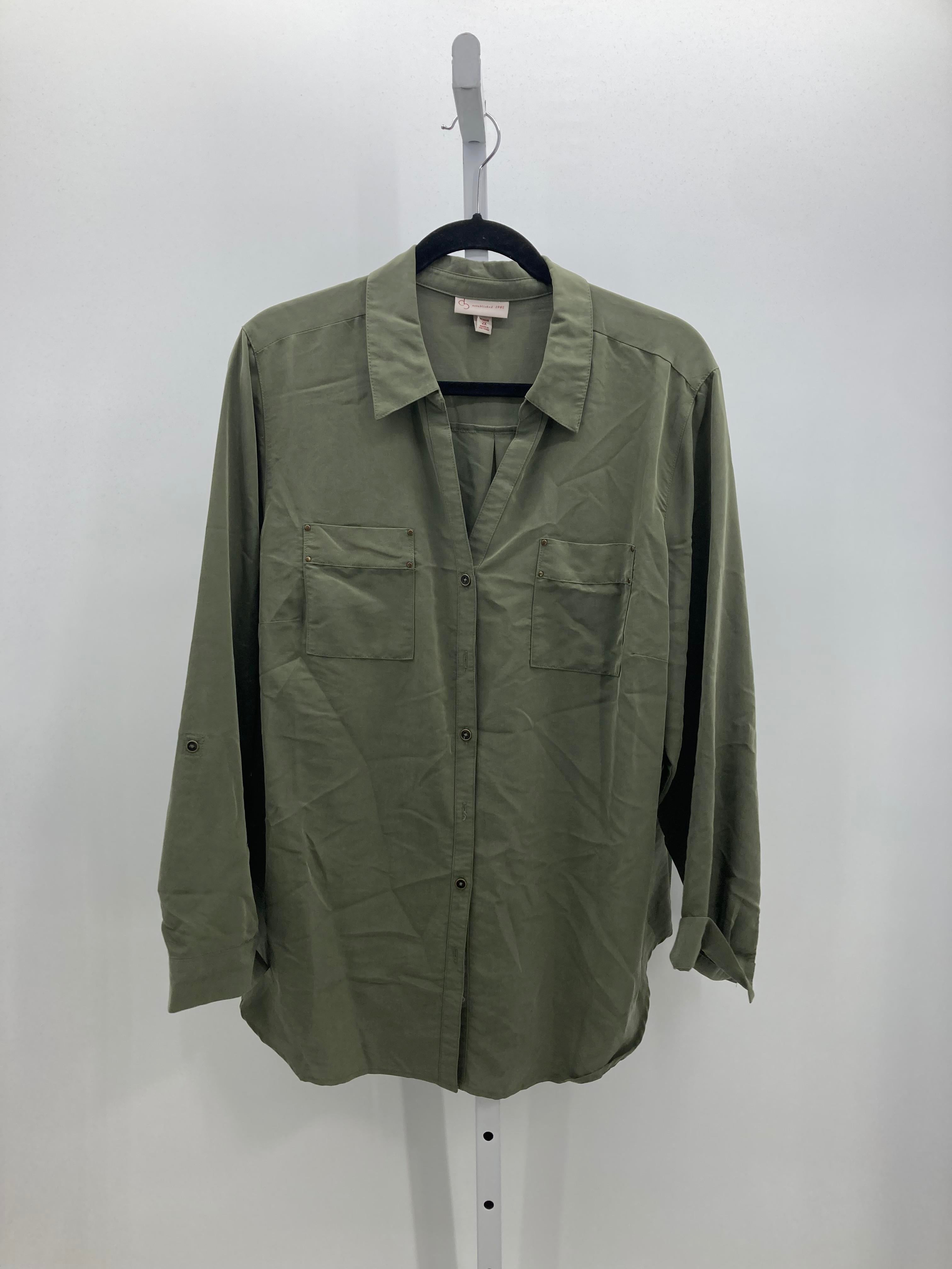 Dress Barn Size 2X Womens Long Sleeve Shirt
