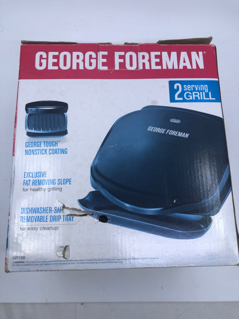 NIB GEORGE FOREMAN GRILL.