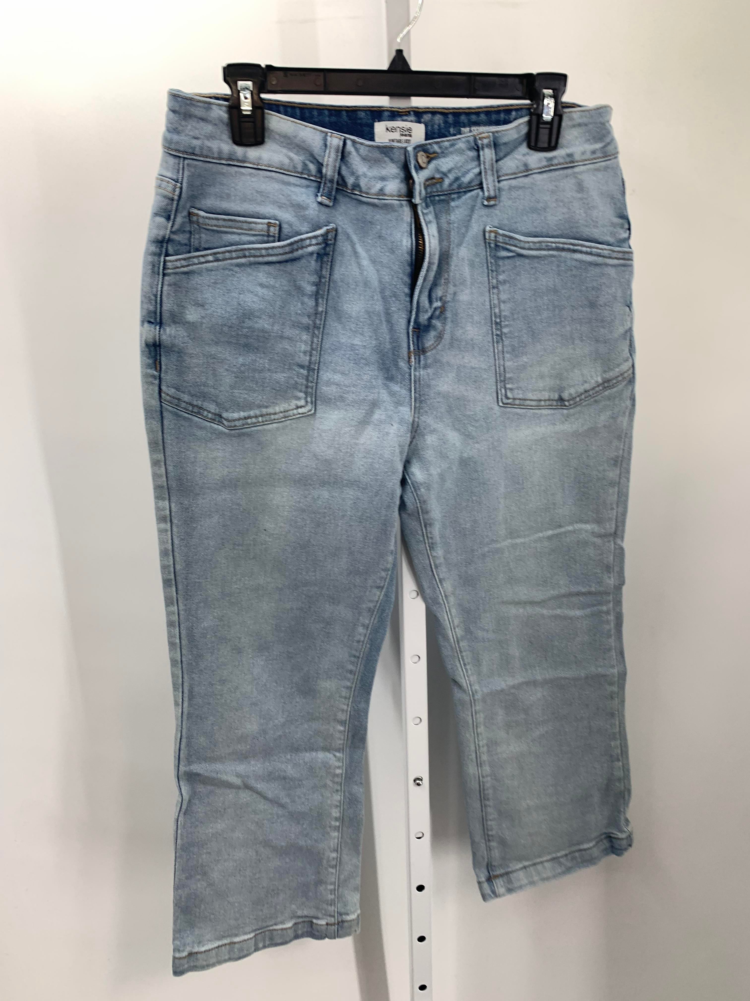 Kensie Size 10 Misses Cropped Jeans