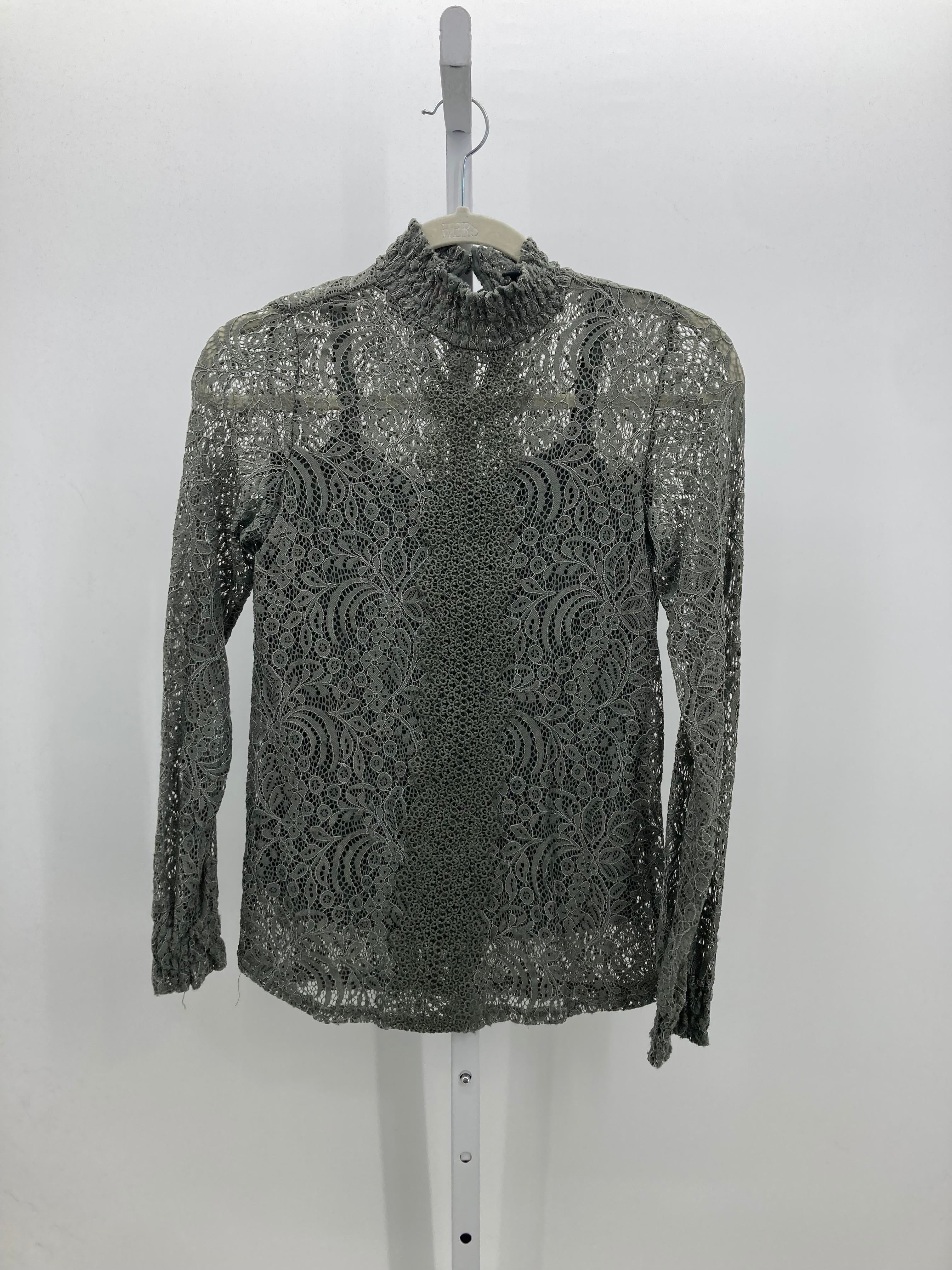 Cable & Gauge Size X Small Misses Long Sleeve Shirt