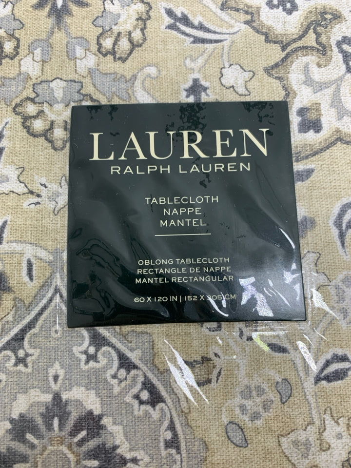 NIP NAPPE MANTEL PATTERN OBLONG TABLECLOTH.