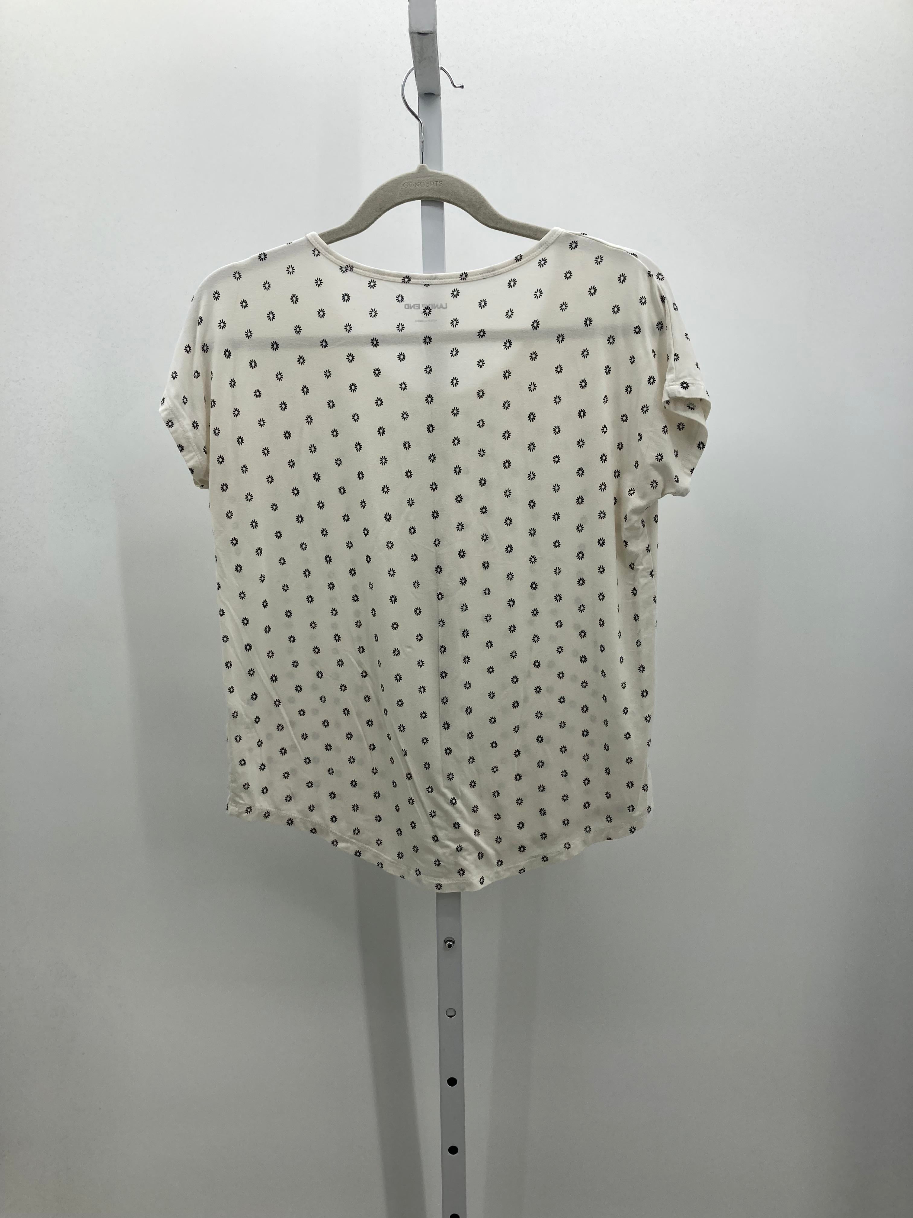 Lands End Size X Small Misses Short Sleeve Shirt