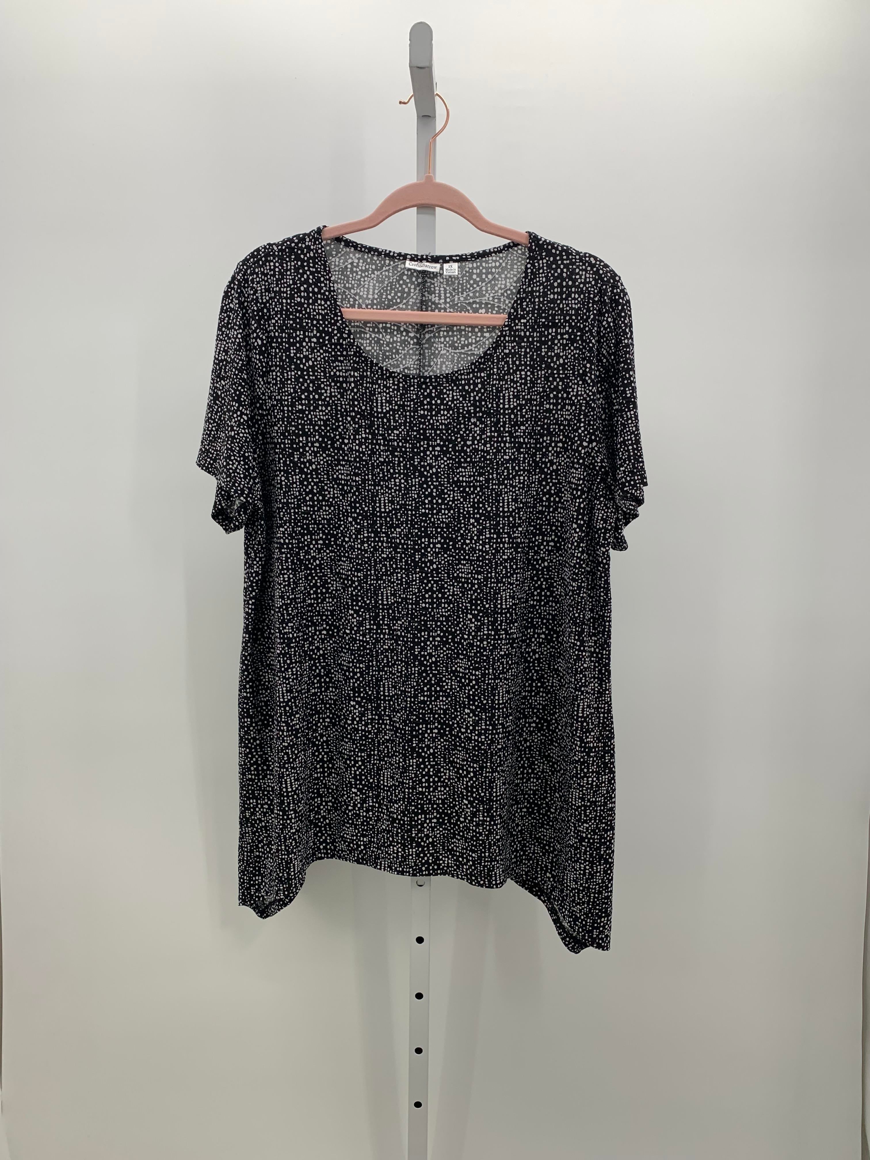Croft & Barrow Size 1X Womens Short Slv Sweater