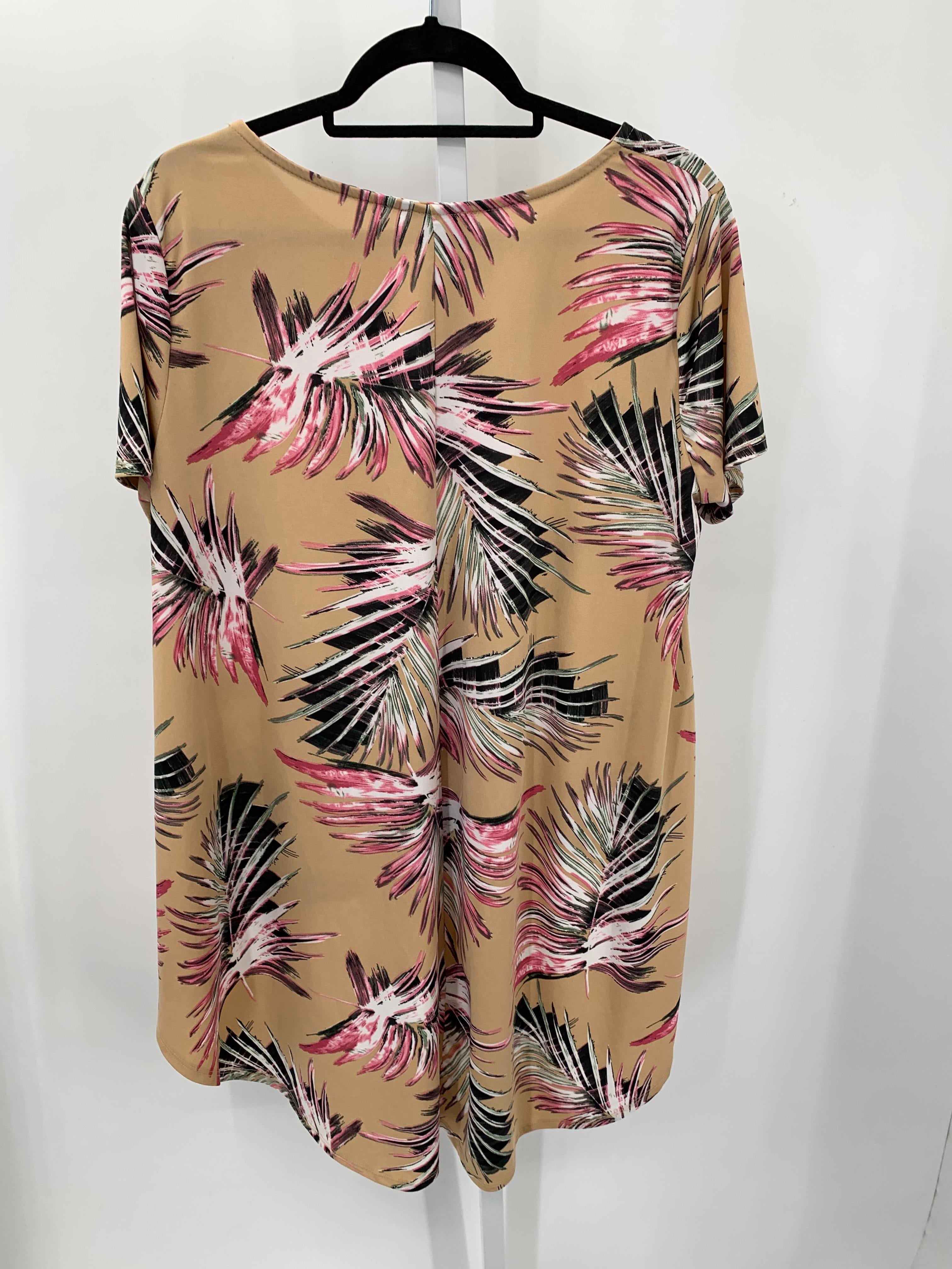 Timing Size 1X Womens Short Sleeve Shirt