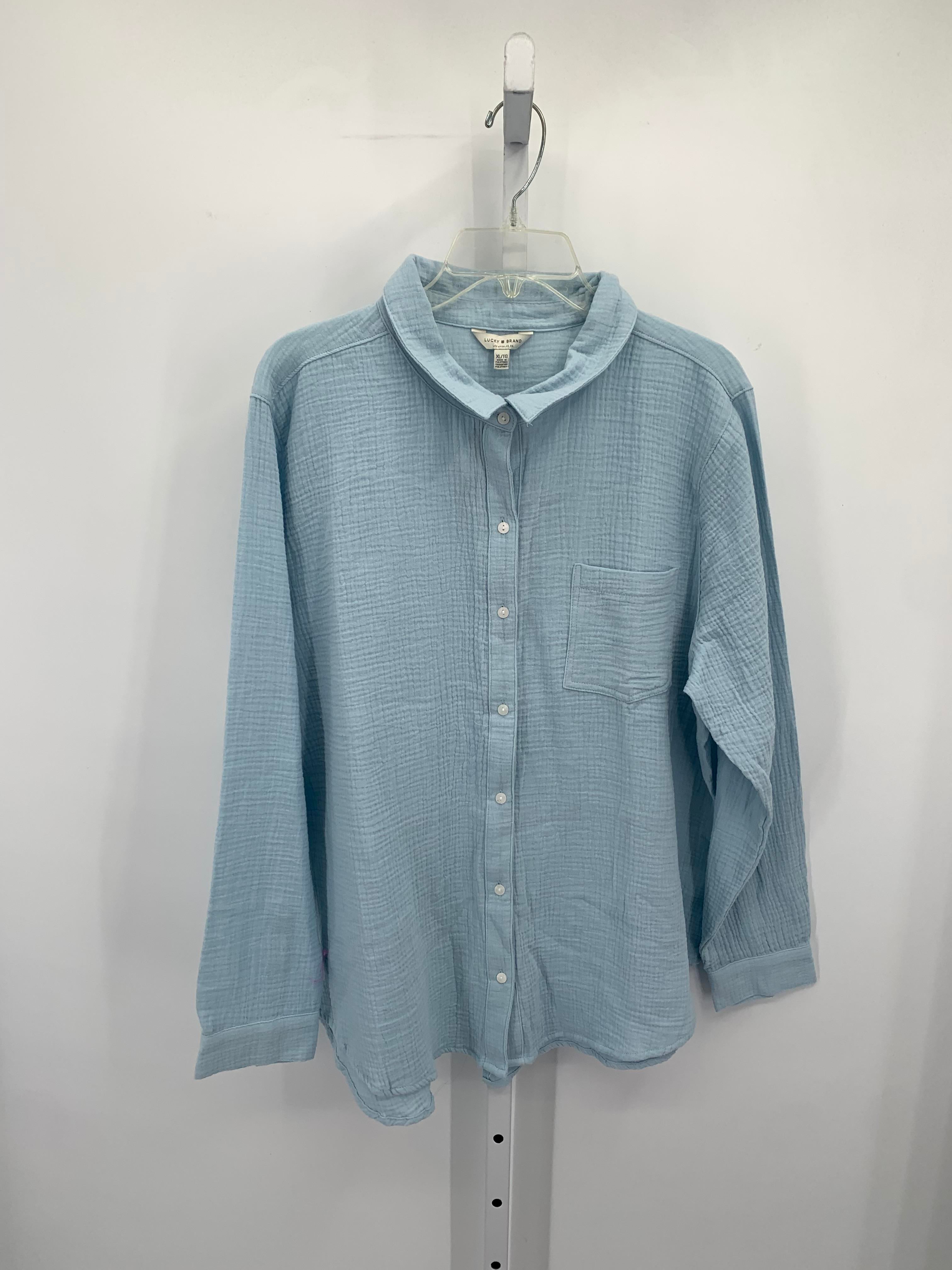 Lucky Brand Size Extra Large Misses Long Sleeve Shirt