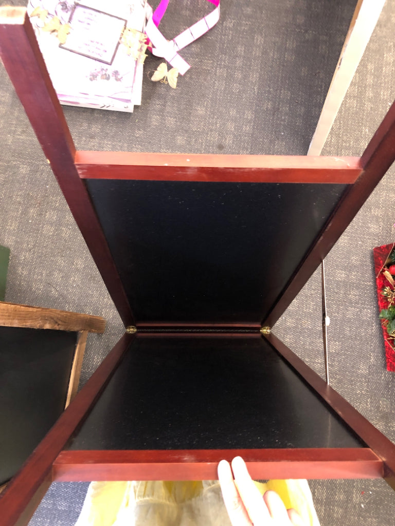 CHERRY WOOD CHALK BOARD EASEL.