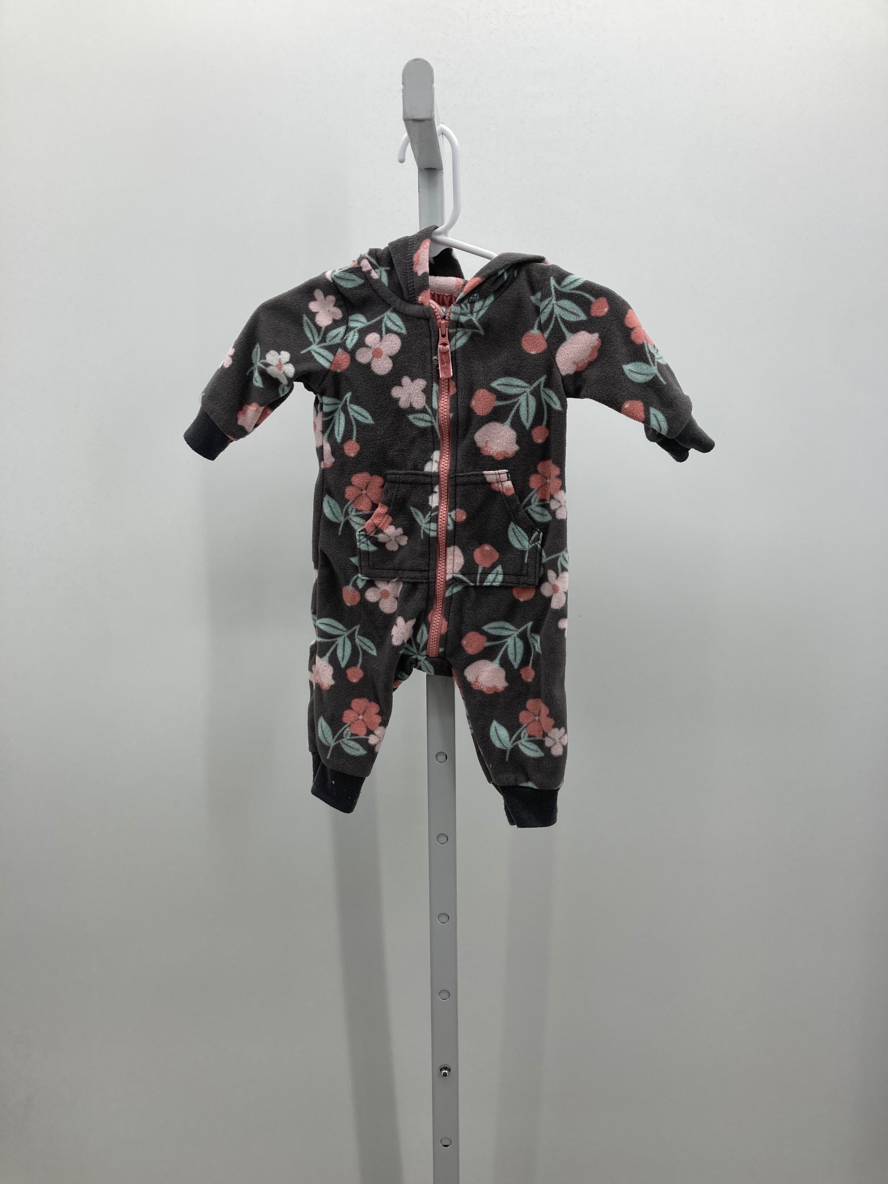 Carters Size 3 Months Girls Long Slv. Romper
