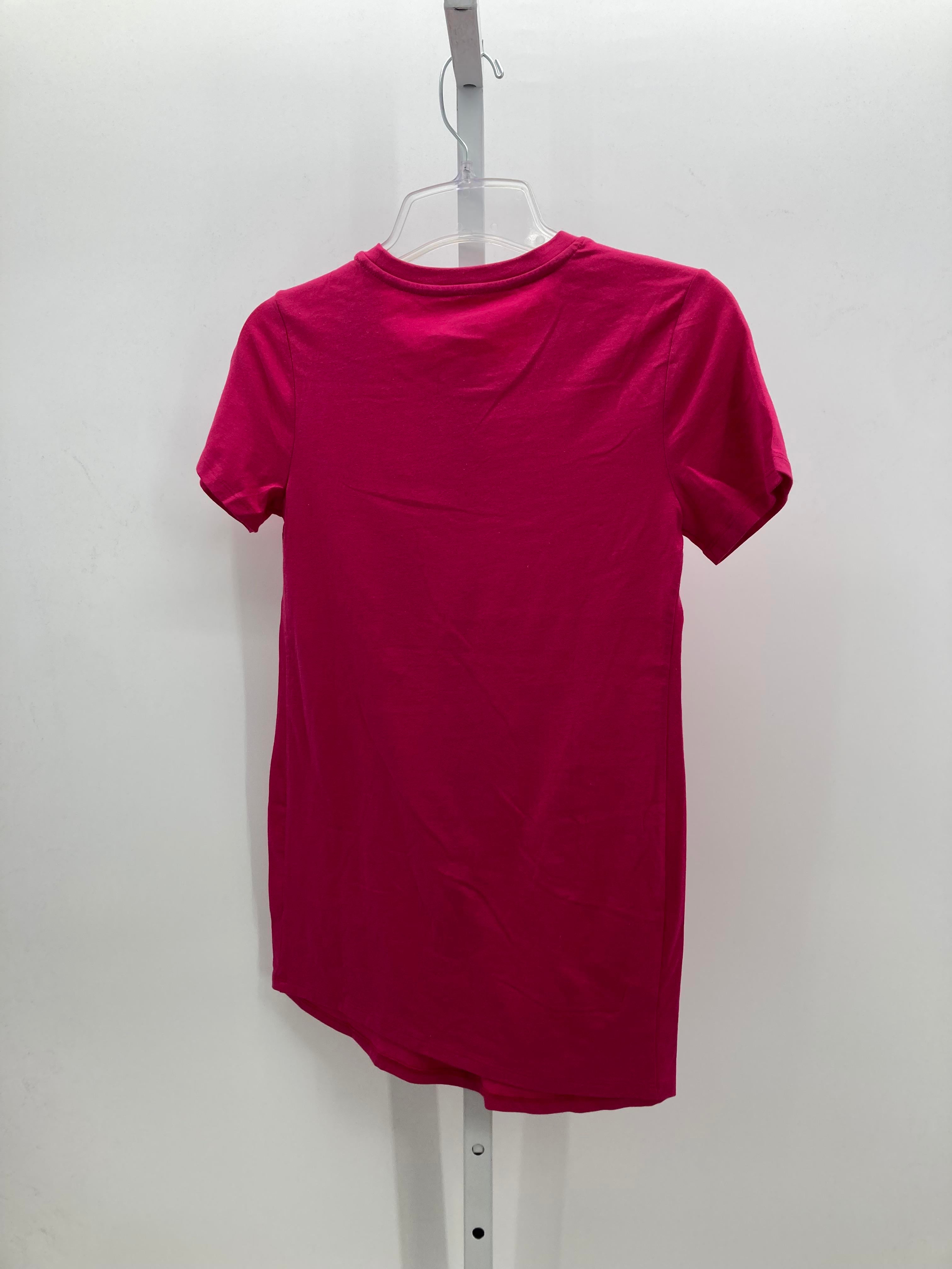 Time and Tru Pink Size Small Maternity Short Sleeve Shirt