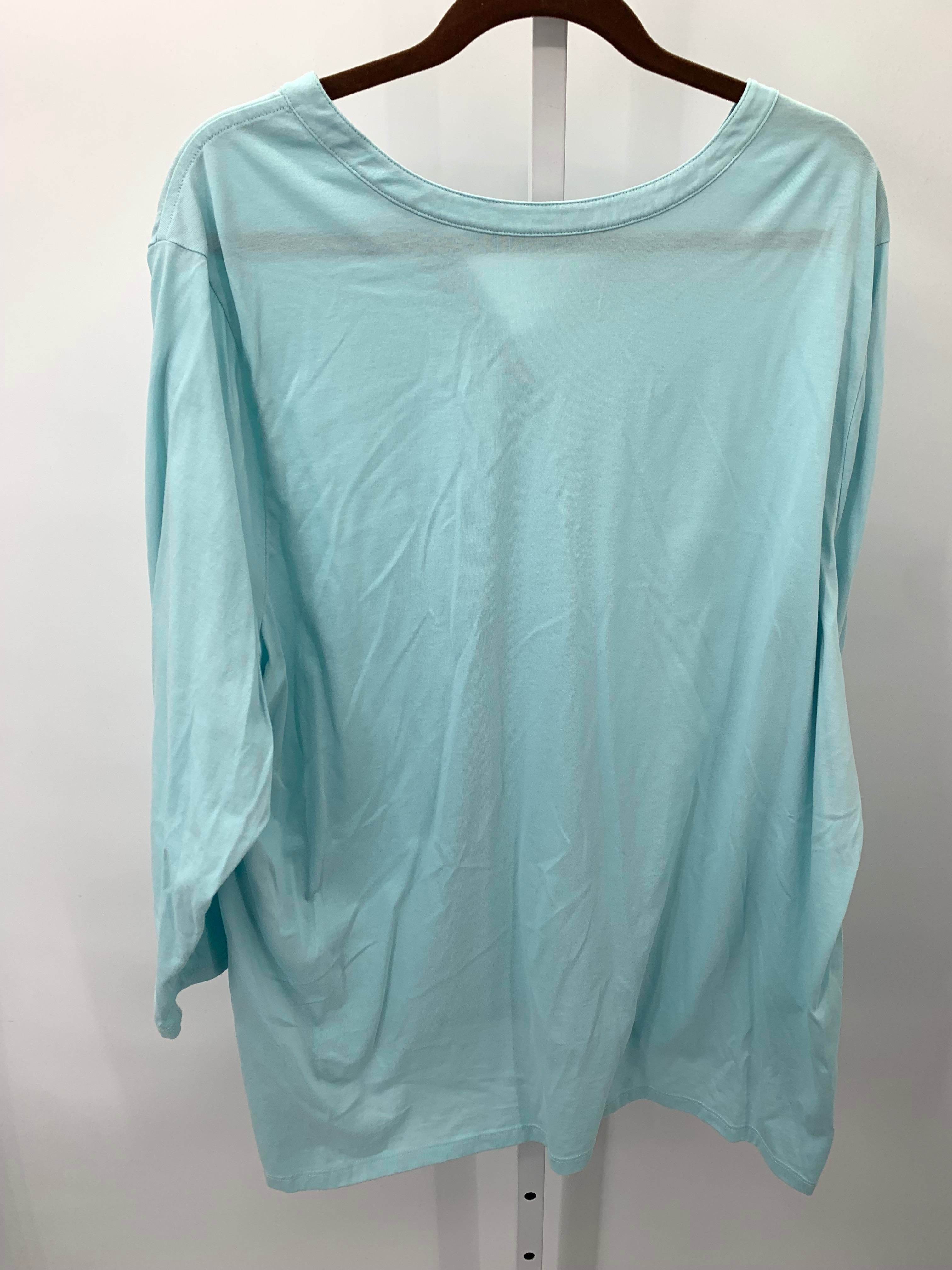 Lands End Size 2X Womens Long Sleeve Shirt
