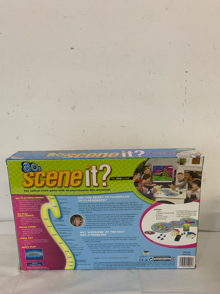 NIB 80'S SCENE IT TRIVIA GAME.