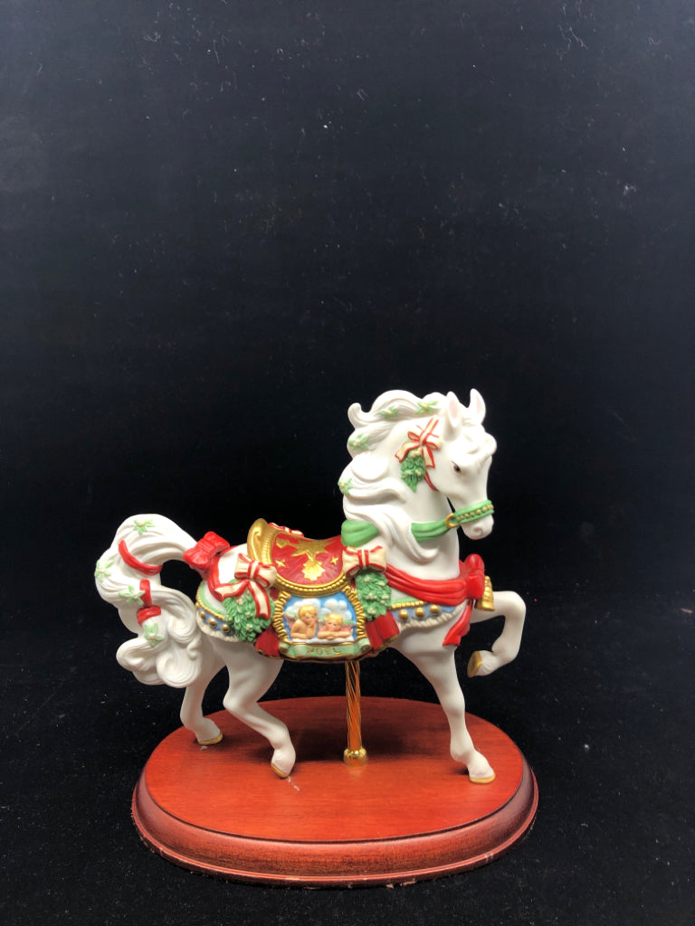 LENOX FESTIVE NOEL CAROUSEL HORSE.