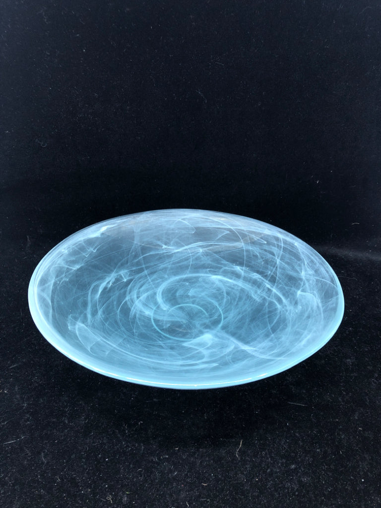 BLUE SMOKEY CENTERPIECE BOWL.