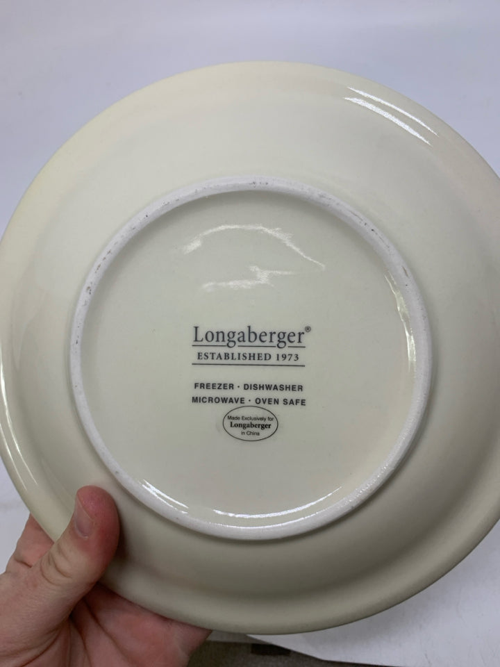 LONGABERGER FRUIT MEDLEY SALAD PLATE.