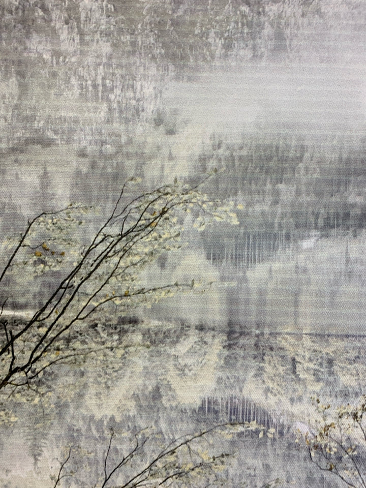 CANVAS WINTER CHERRY BLOSSOM WALL ART.