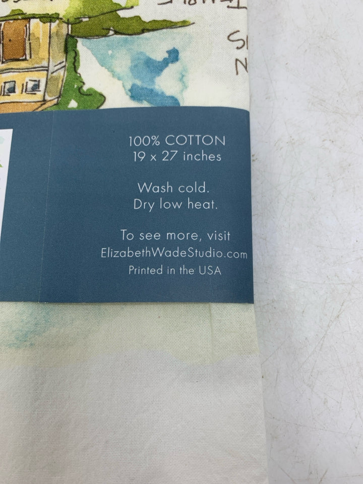 NIP JANE EYRE WATERCOLOR TEA TOWEL.