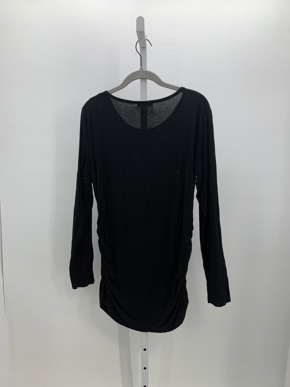 Black Size Large Maternity Long Sleeve Shirt