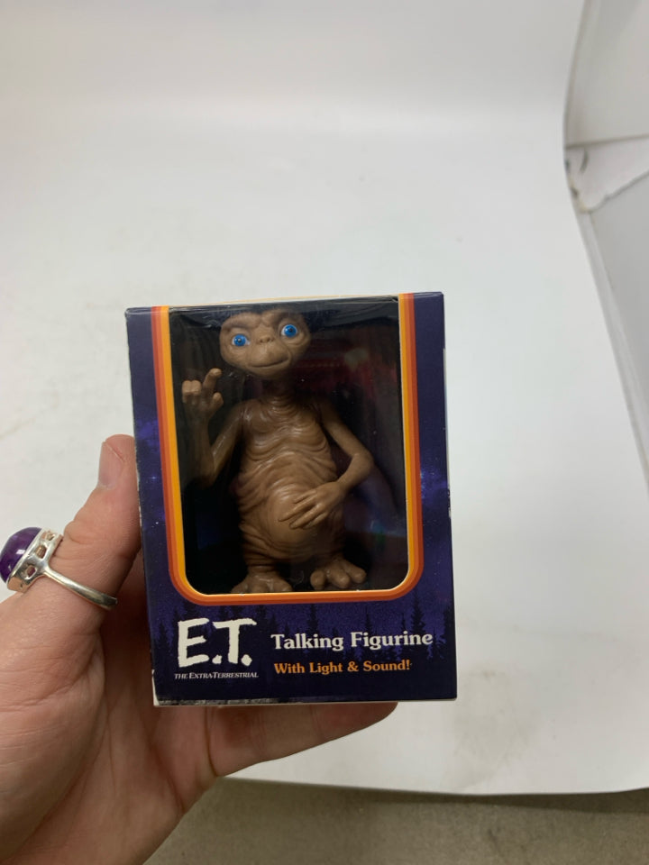NIB ET TALKING FIGURINE.