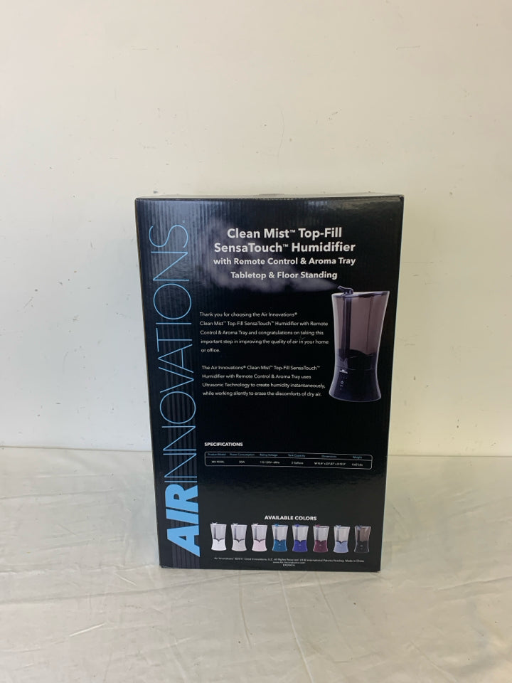 NIB AIRINNOVATIONS HUMIDIFIER W/ REMOTE CONTROL & AROMA TRAY.