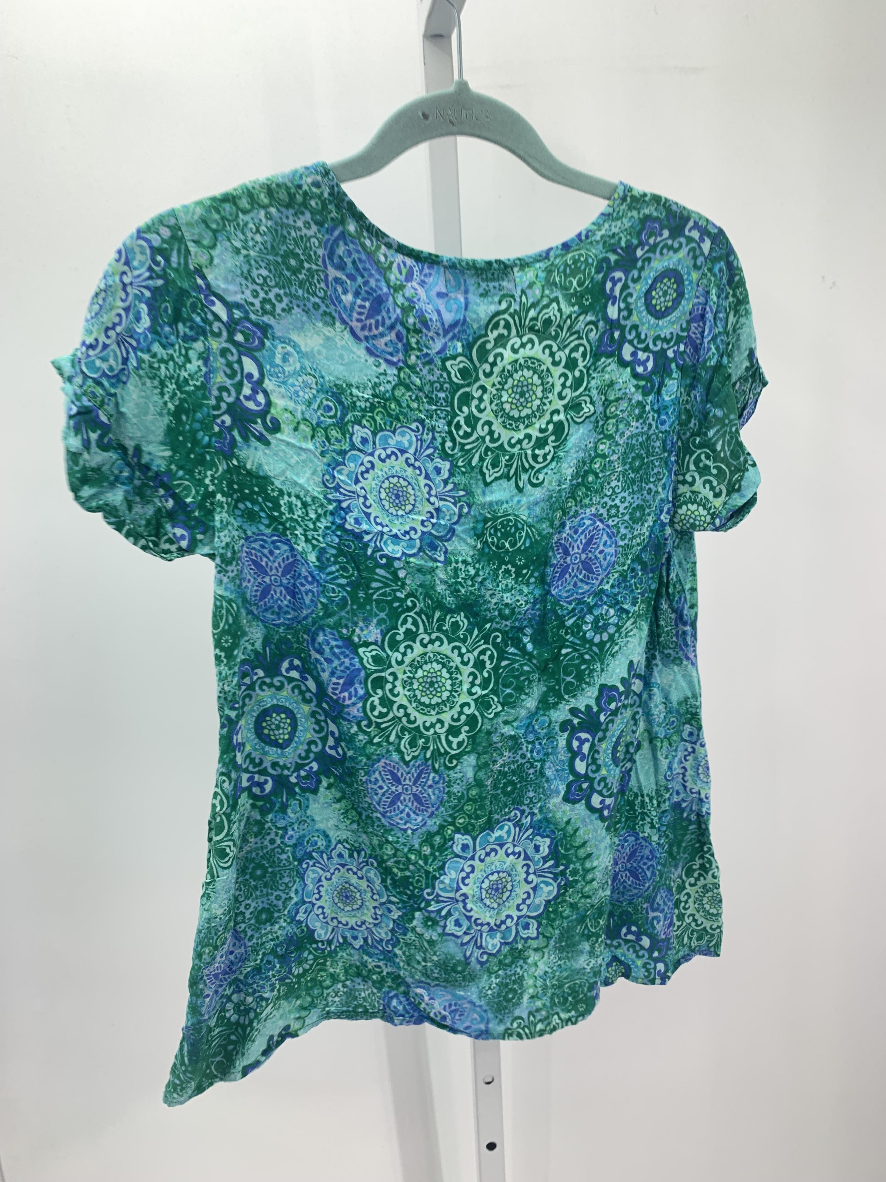 North Style Size Small Misses Short Sleeve Shirt