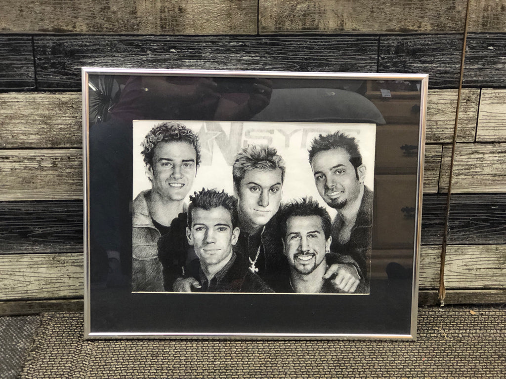 NSYC DRAWING IN SILVER FRAME.