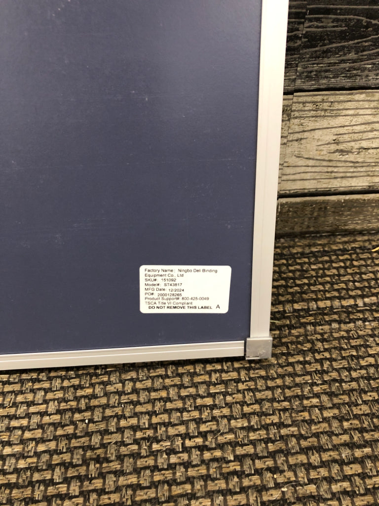 HANGING WHITE BOARD W/SHELF.