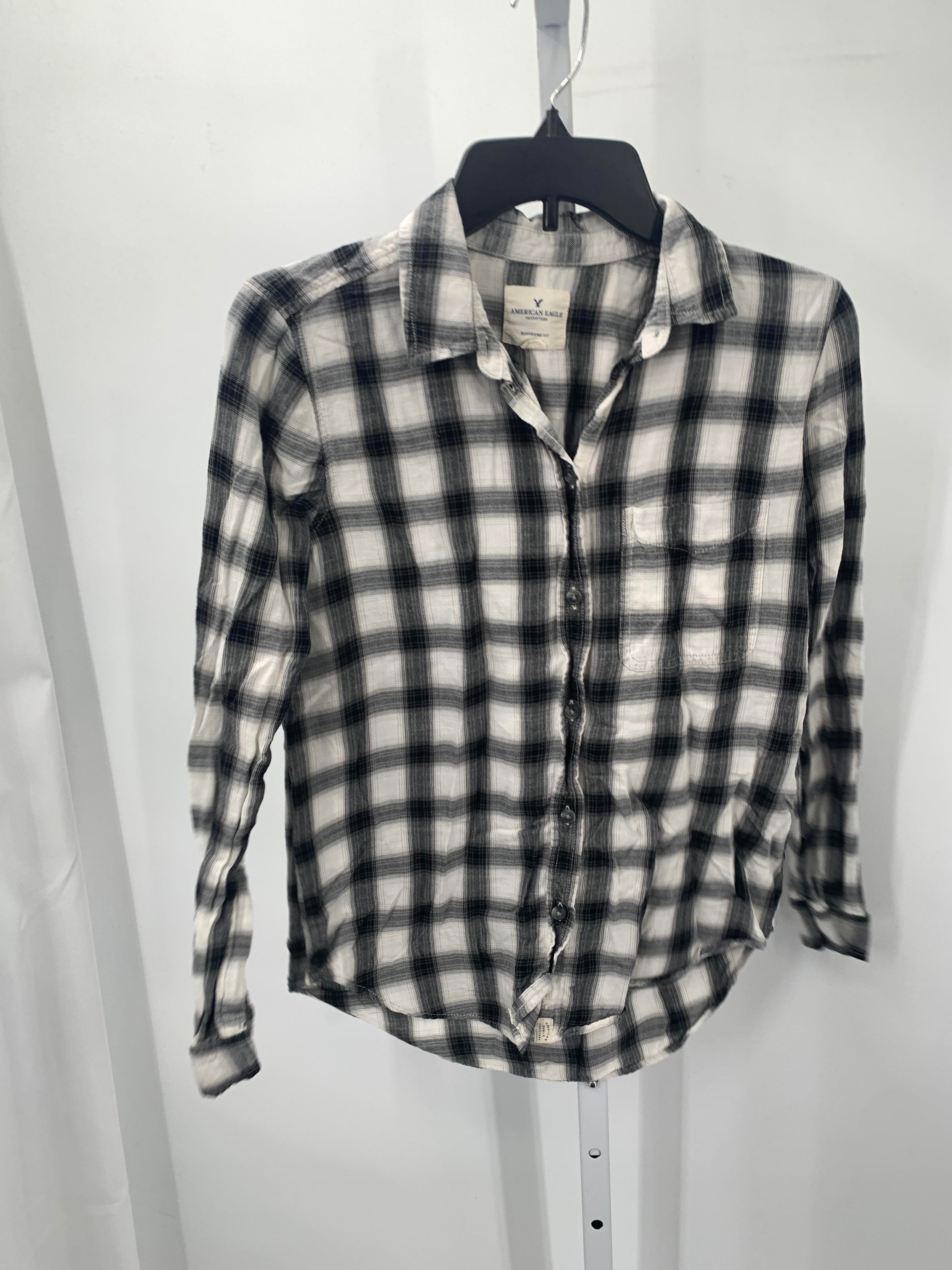 American Eagle Size Small Juniors Long Sleeve Shirt